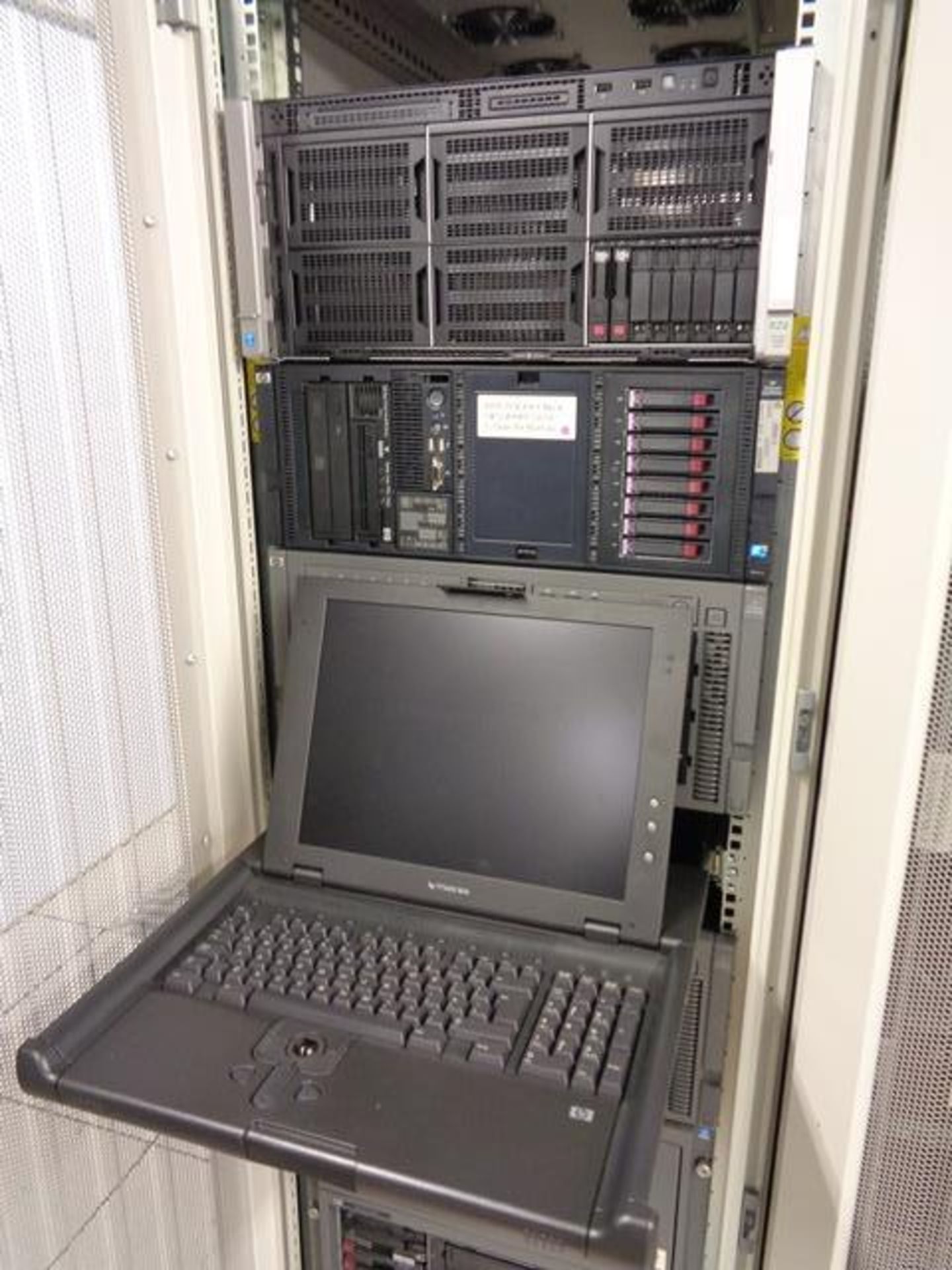 Compaq server cabinet (ref. 5/27) and contents, to include Proliant ML350 Gen 9, HP Proliant DL370 - Image 3 of 3