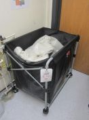 Cleaners trolley, Rubbermaid mobile holder, mop buckets, mops, brushes, mop heads, etc.