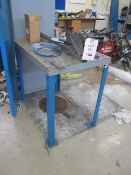 Klinger ring cutter MK3 mounted on bench, manual operated