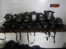 BA sets to include fourteen breathing masks, fifteen bottle back carriers, fifteen hose sets