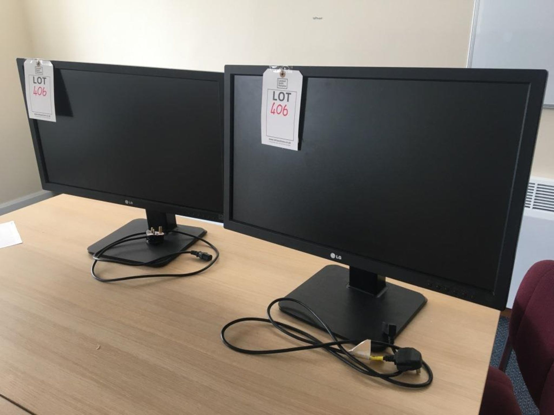 Two LG 27MB67PY monitors - Image 2 of 4