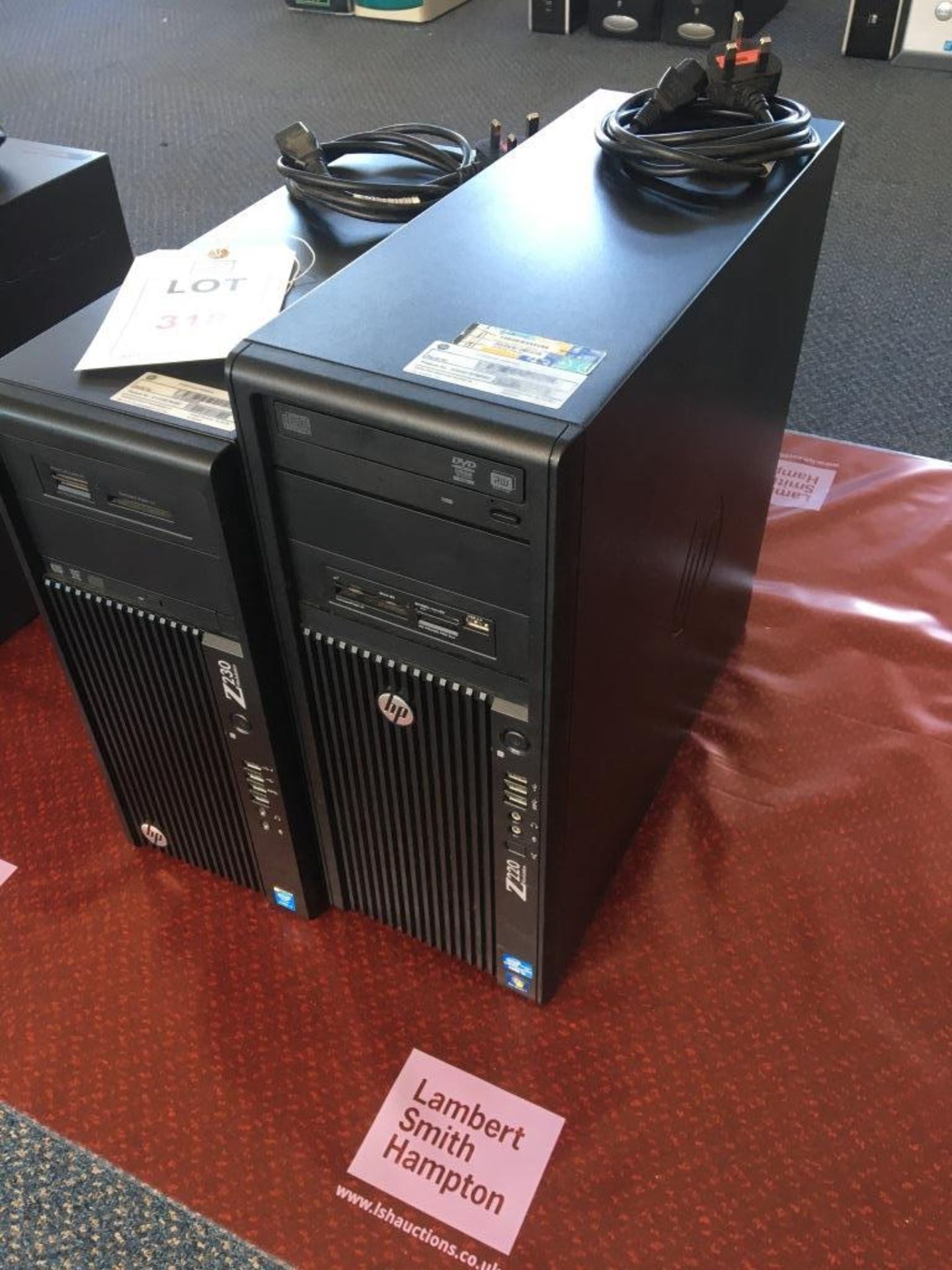 A HP Z220 computer (Windows 7, Intel i7 processor) and a HP Z230 computer (Intel i7 processor)