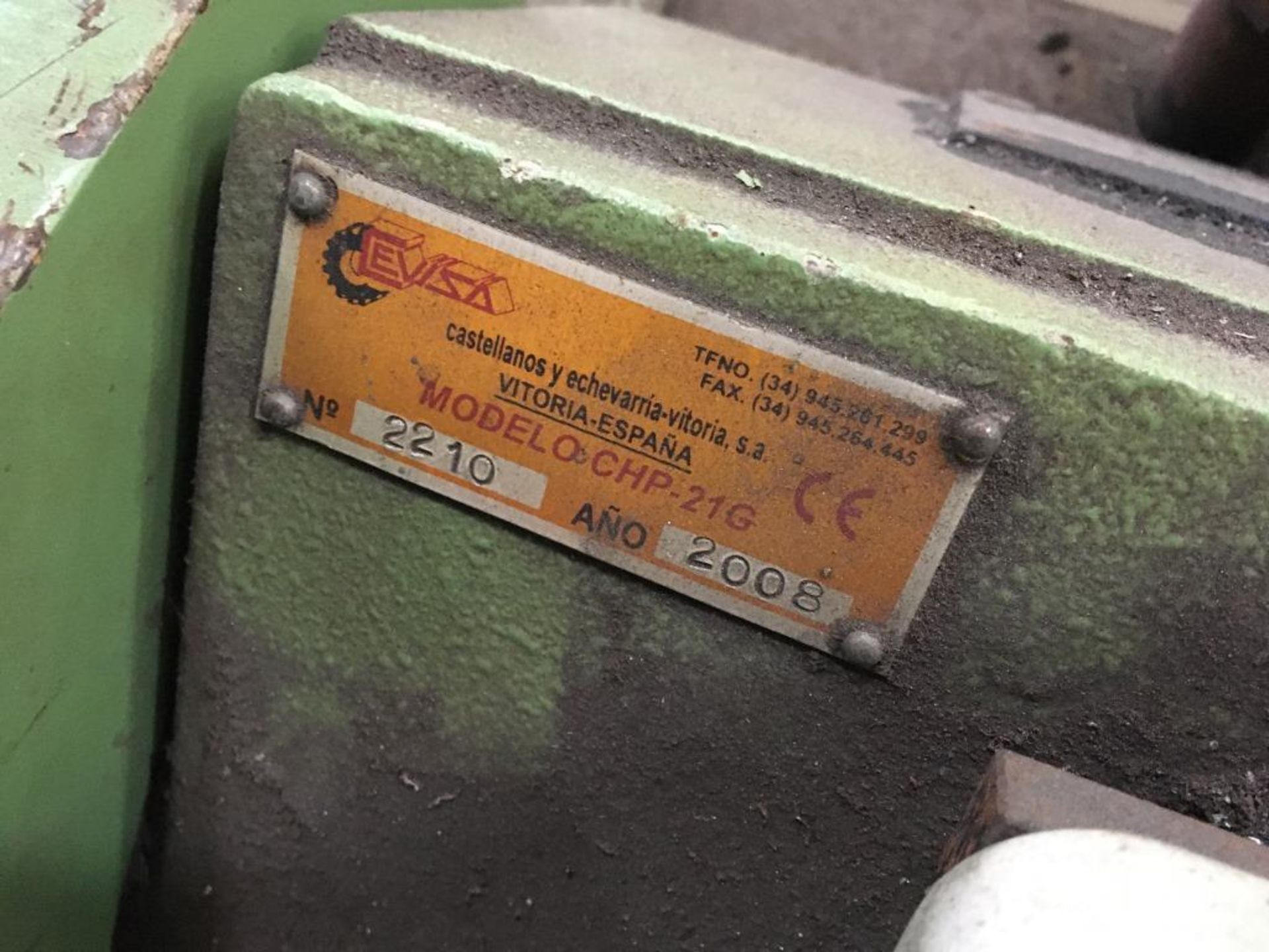 Cevisa CHP-21G bevelling machine no. 2210, Year 2008 - Image 5 of 5