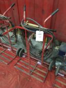 Oxy/ Acetylene bottle trolley with set of hoses, gauges and mixer