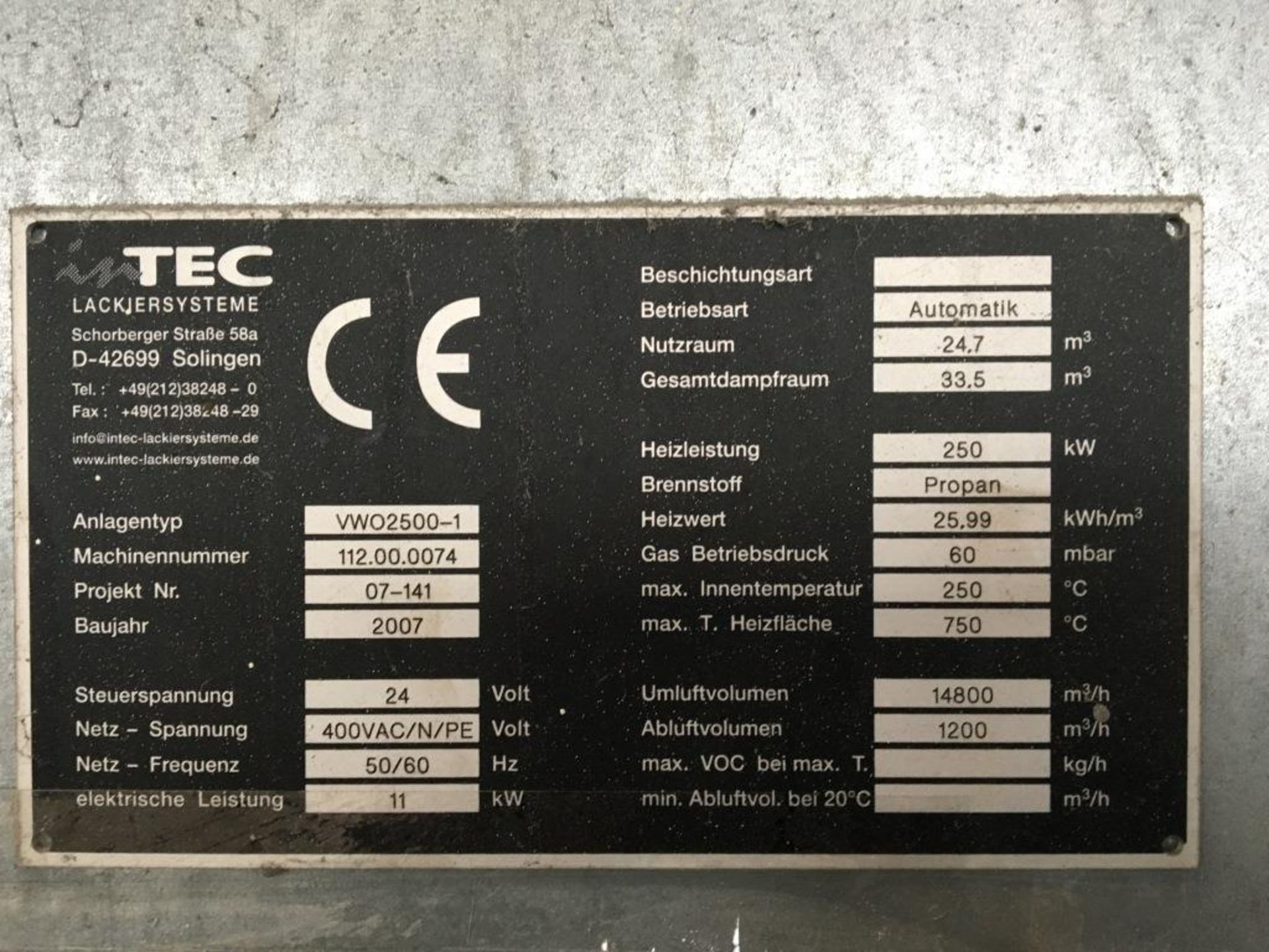 TEC paint plant (not in use and incomplete) - Image 3 of 13