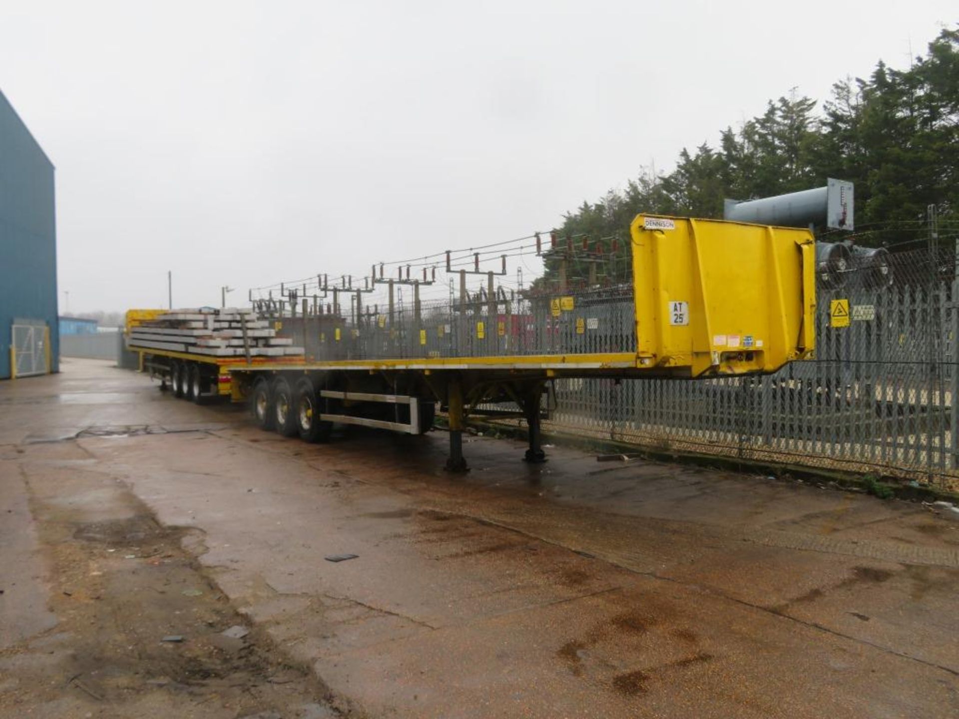 Dennison triaxle trombone extendable trailer, Year: 2013