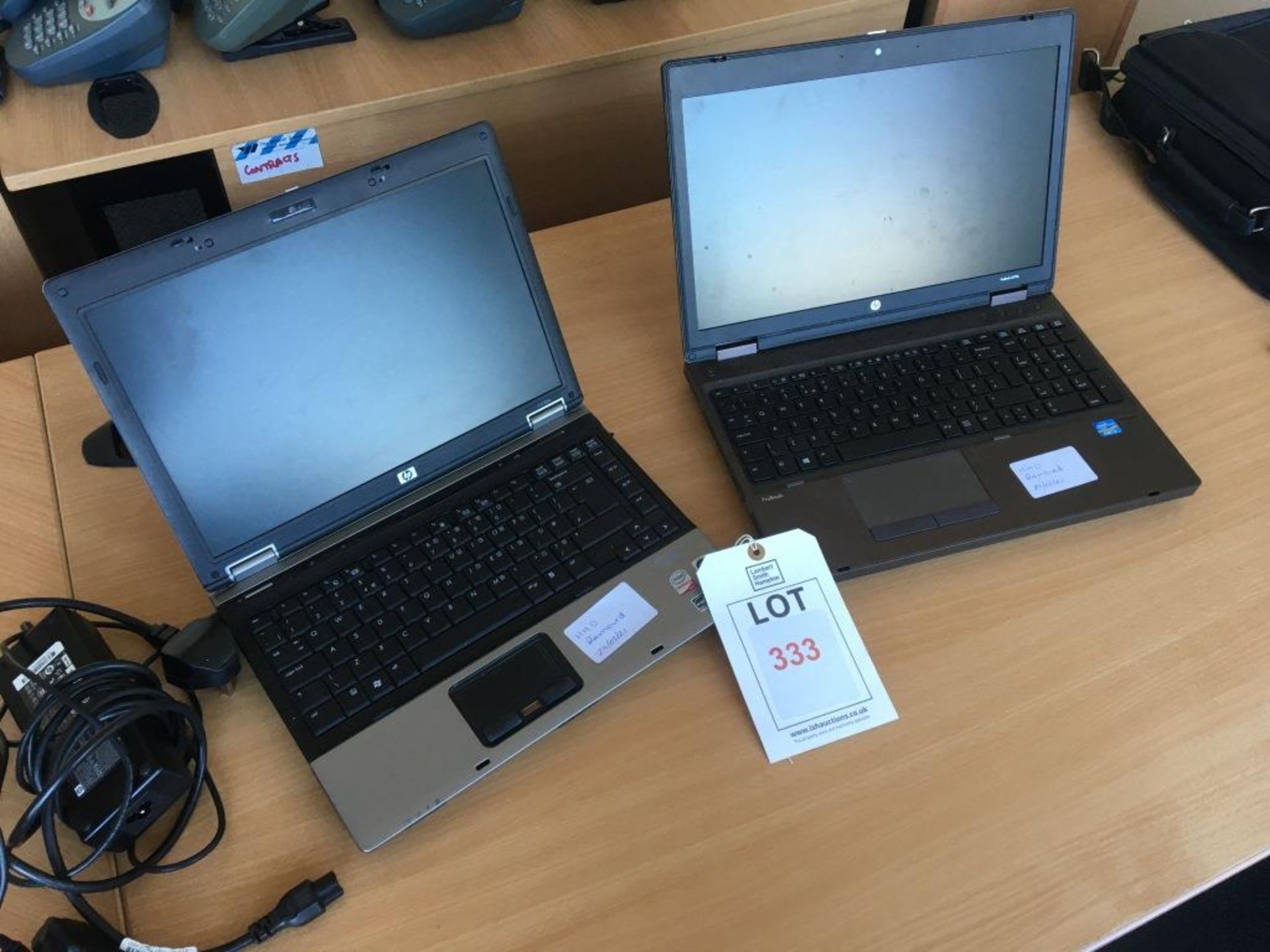 A HP 6530B laptop computer (Windows Vista, Intel Centrino 2 processor) and a HP Probook 6570B laptop - Image 2 of 4