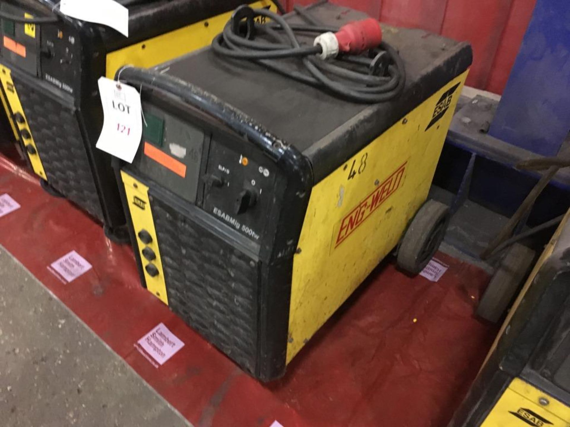 Esab Mig 500tw welder s/n 215-612-3044 (advised faulty)