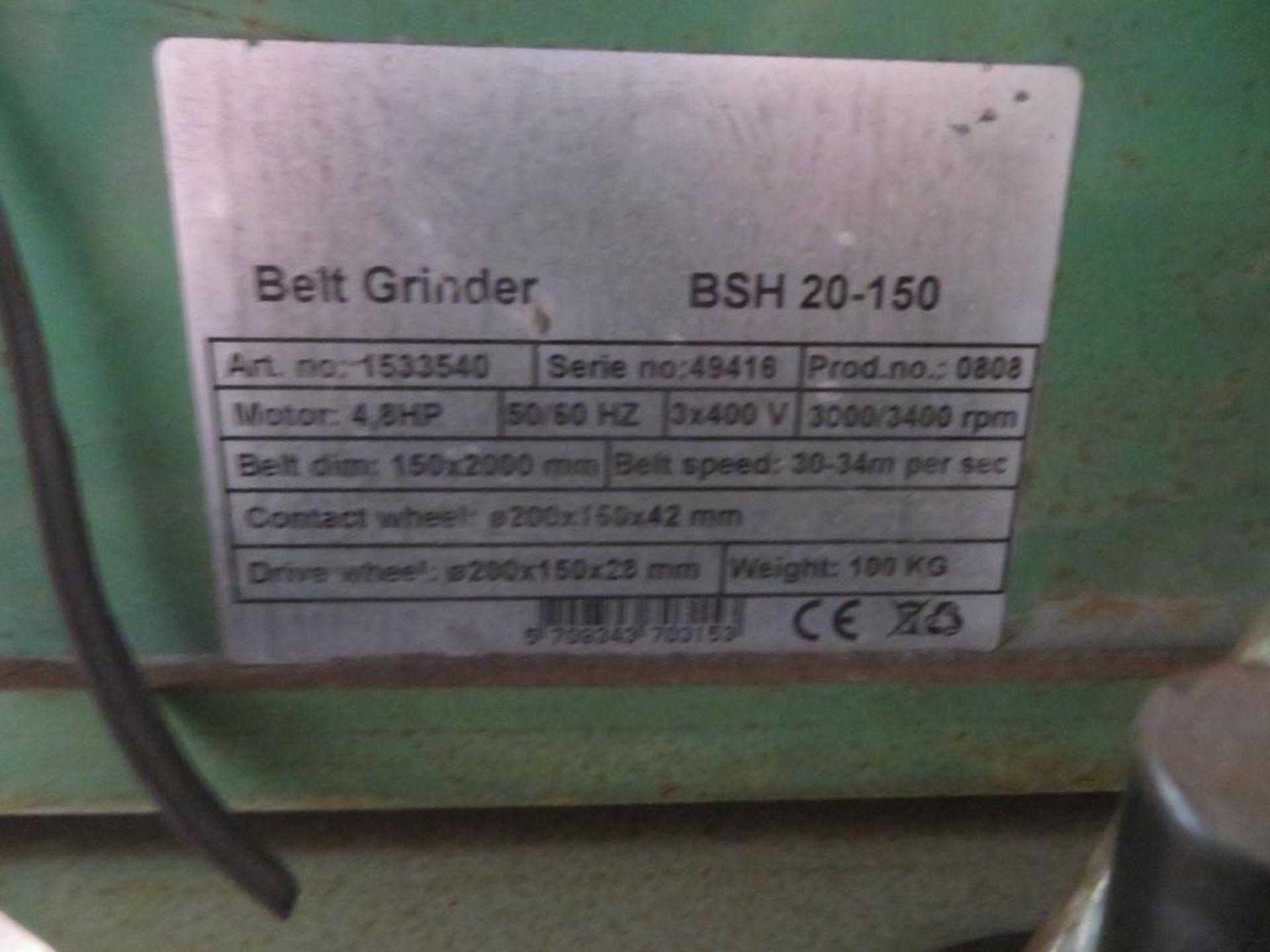 Multiform BSH 20-150 belt grinder - Image 4 of 6