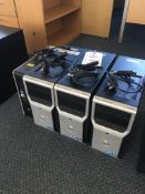 Three Dell Precision T1600 computers (Windows 7, Intel Xeon) and a HP Compact DC5800 computer (