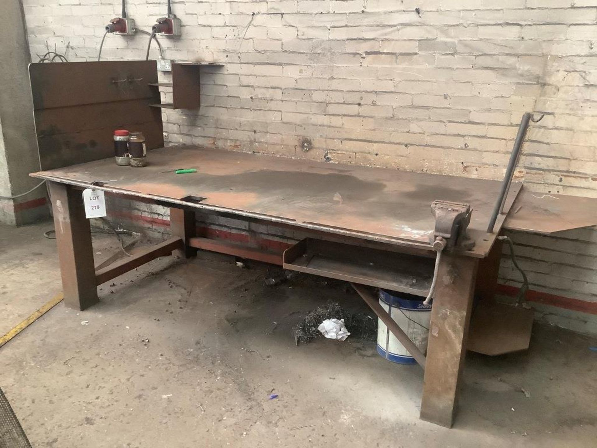 Heavy duty work bench and vice