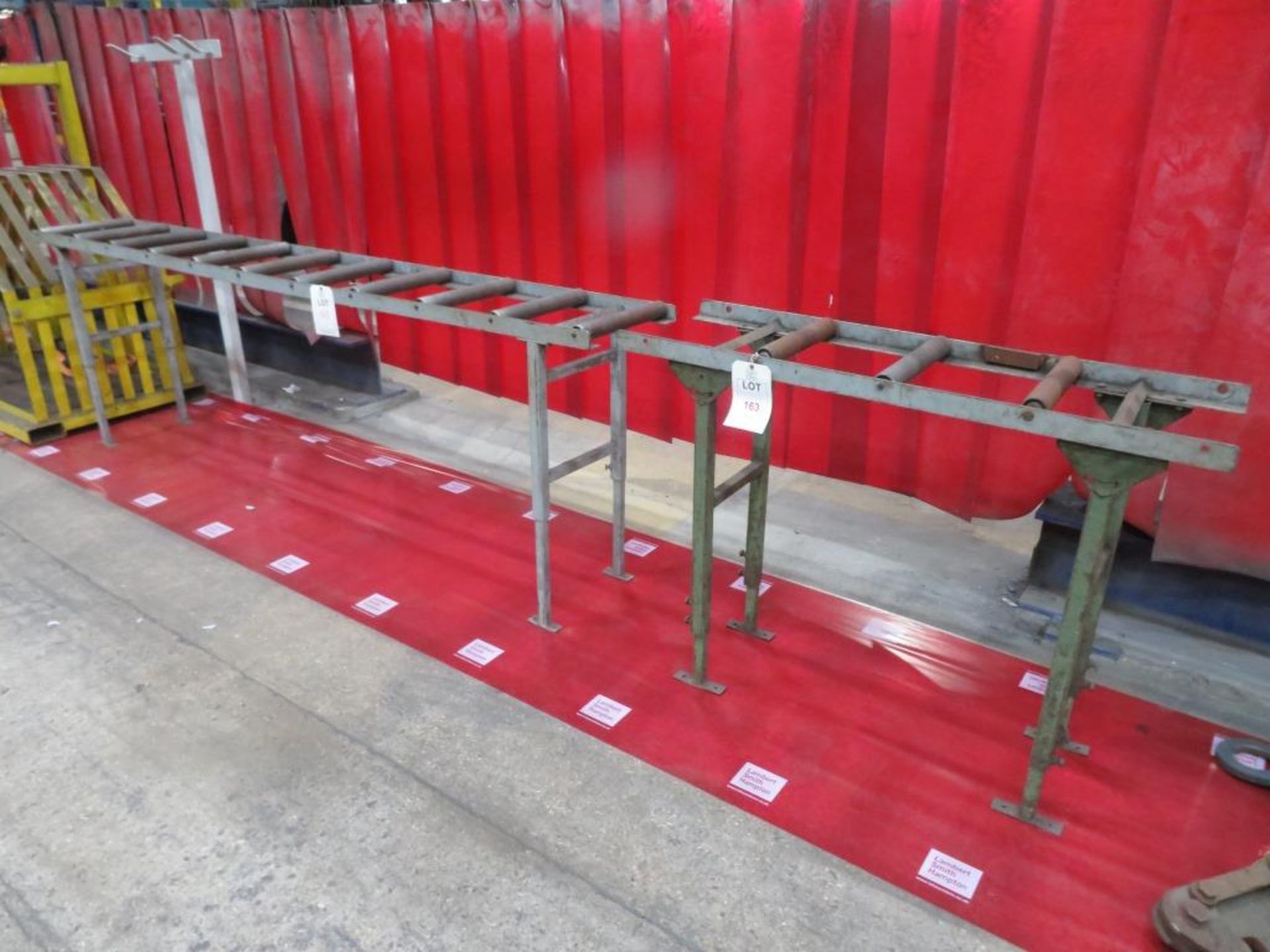 Two roller conveyors