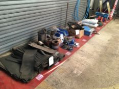 Assorted machine parts and maintenance supplies