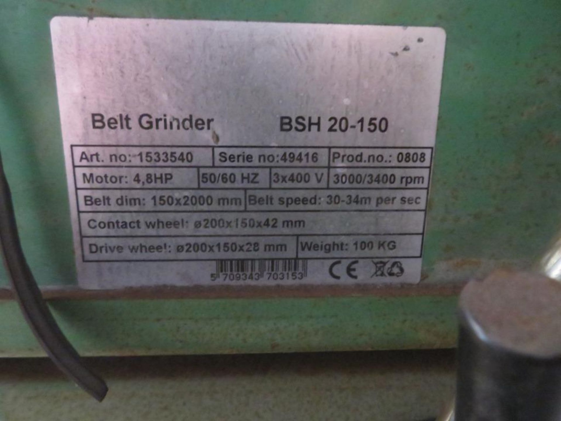 Multiform BSH 20-150 belt grinder - Image 5 of 6