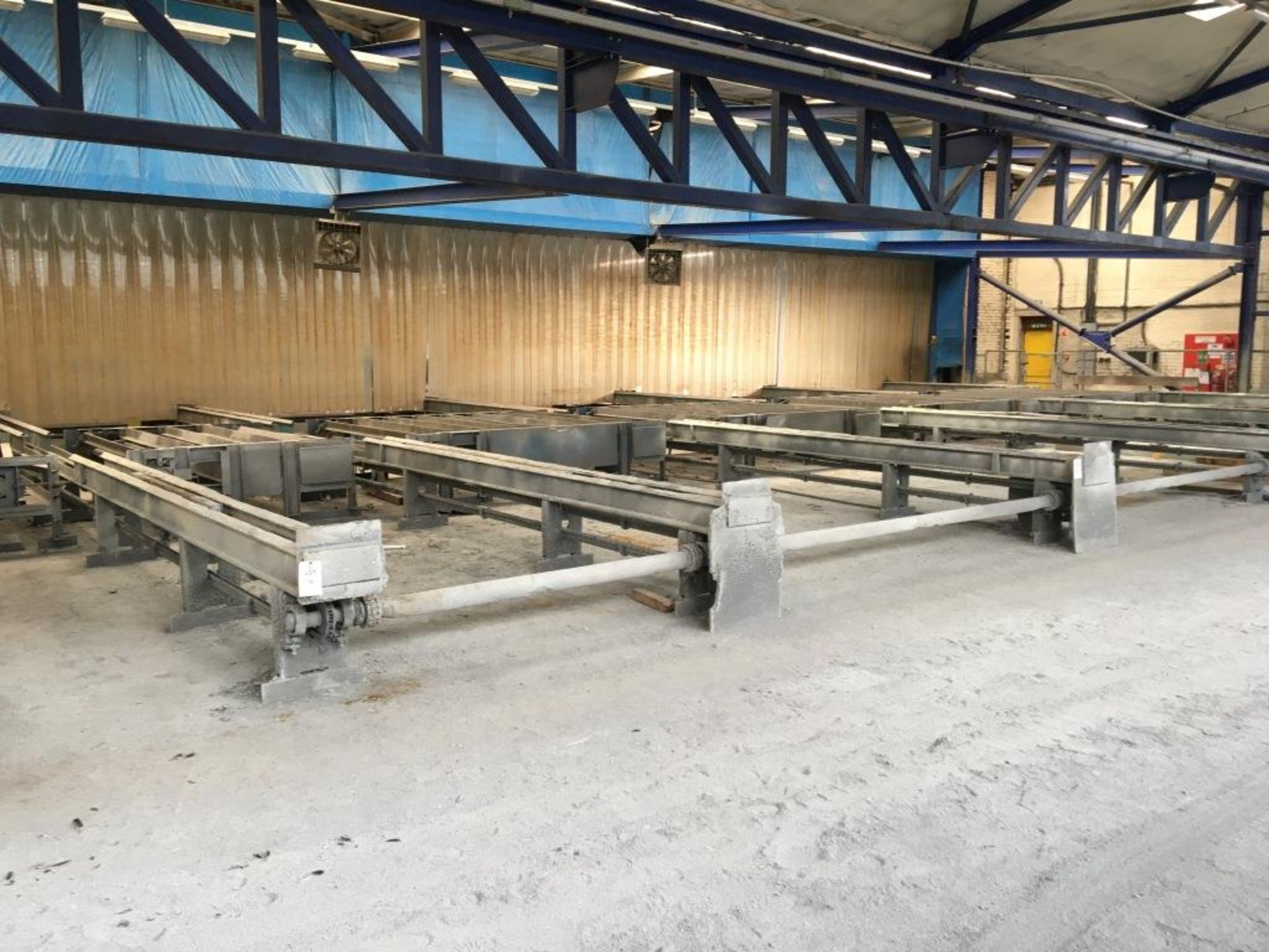 Stock transfer conveyor system