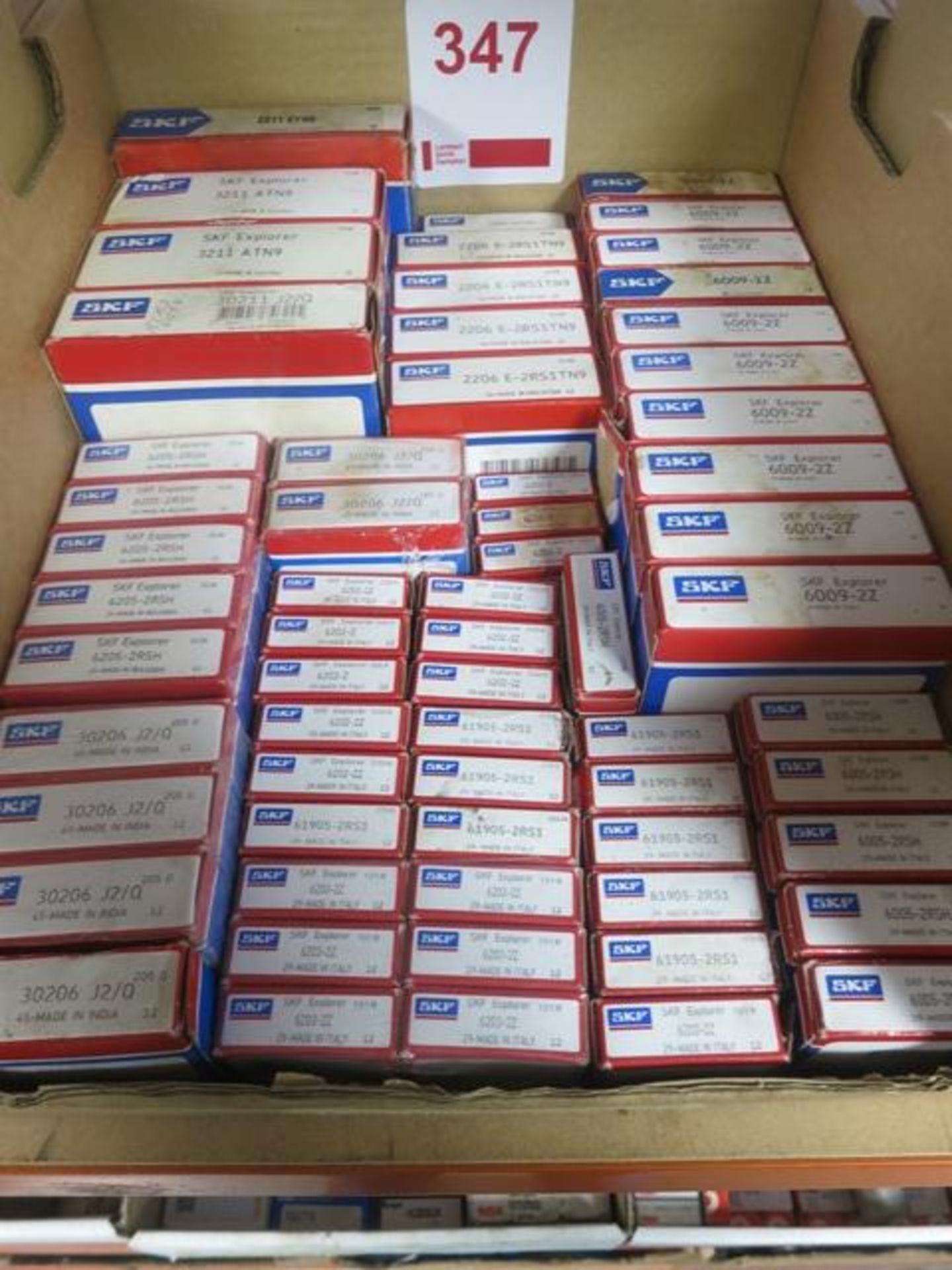 Quantity of SKF bearings