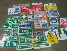 Various safety signs