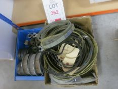 2 x boxes of Pulleys and belts