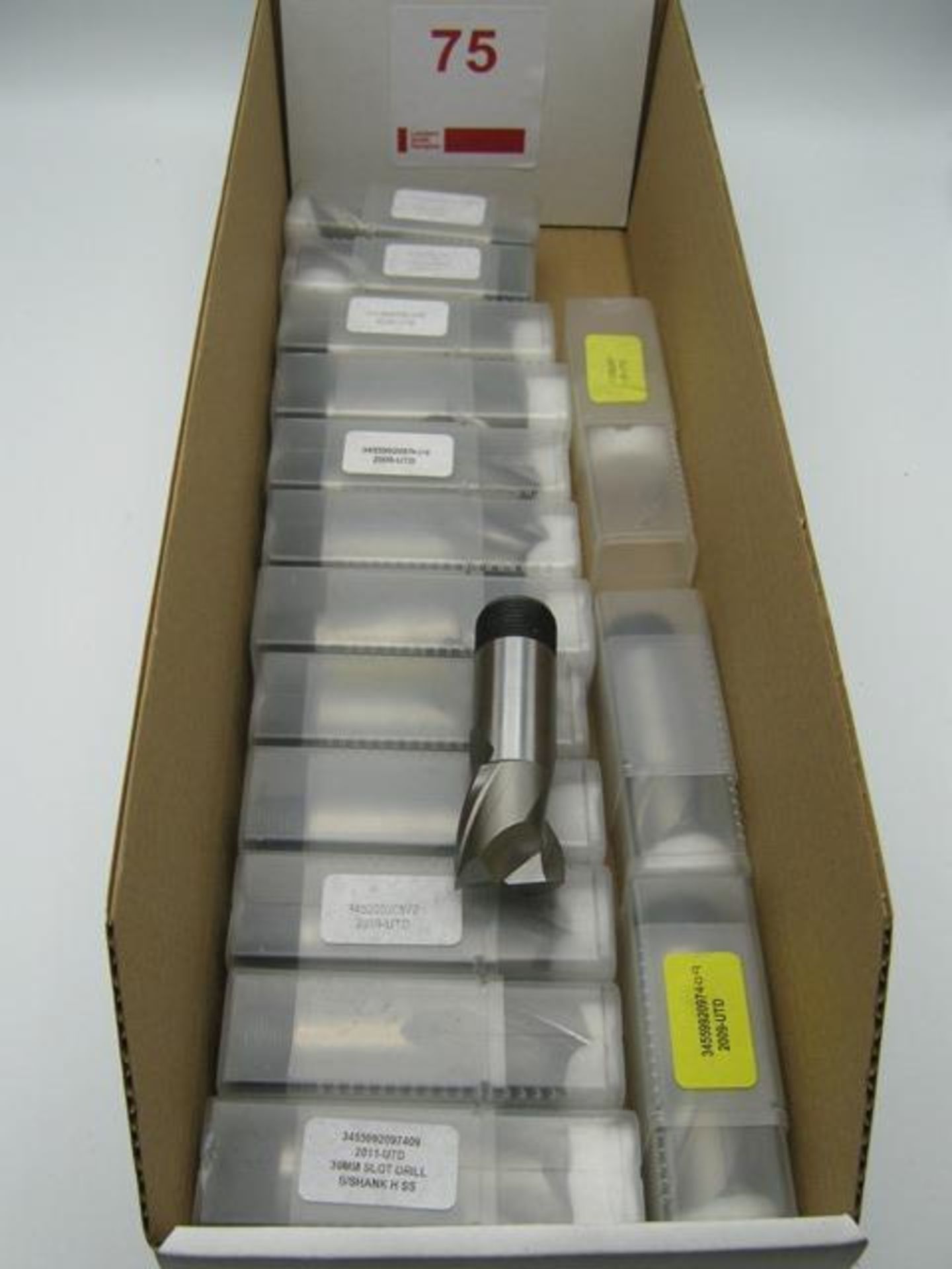 15 x 30mm screw shank HSS slot drills, unused