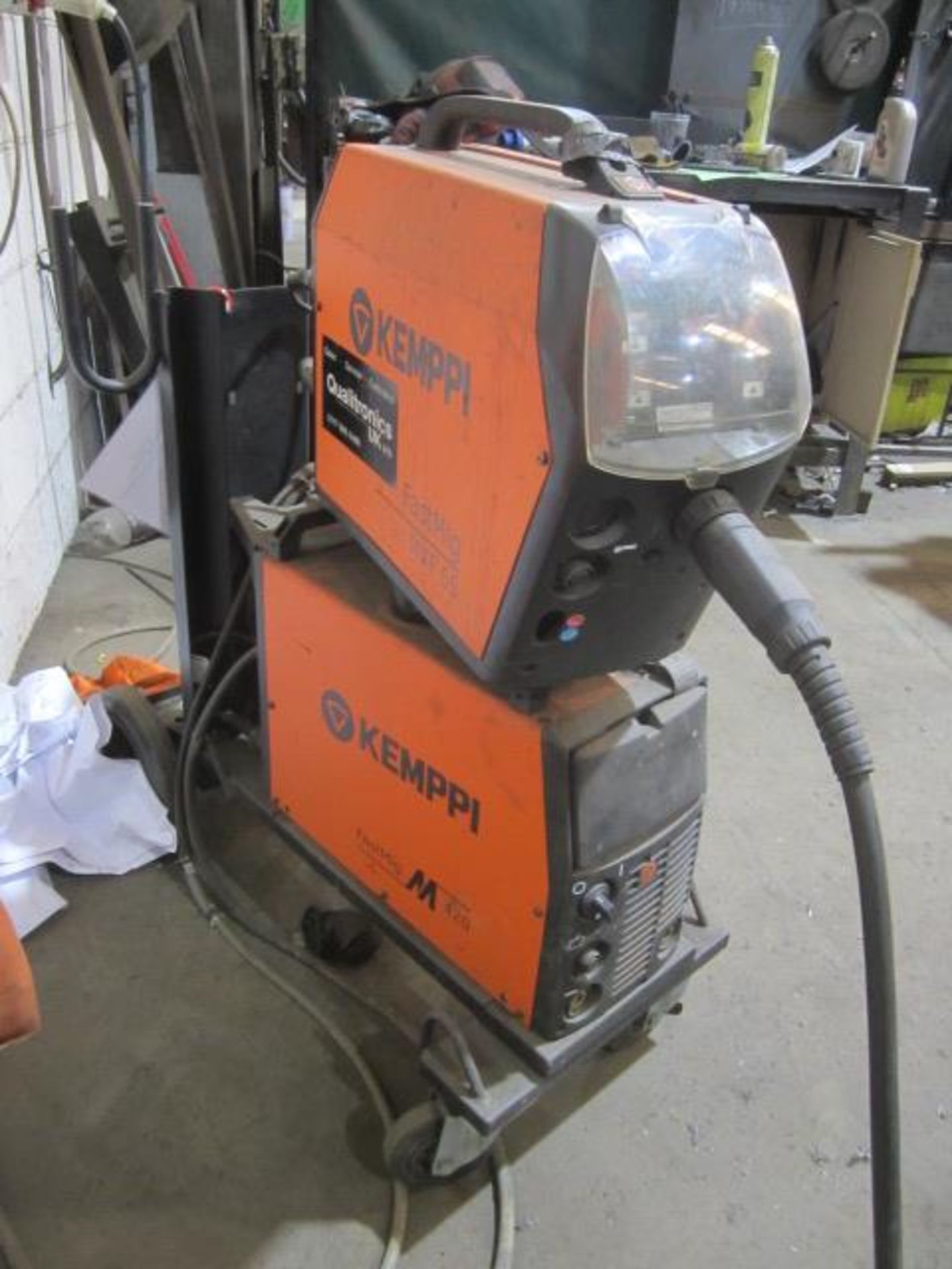 Kemppi Fast Mig M420 mig welder, serial no. 2694678, with Fast Mig MXF65 wire feeder, serial no. - Image 2 of 7