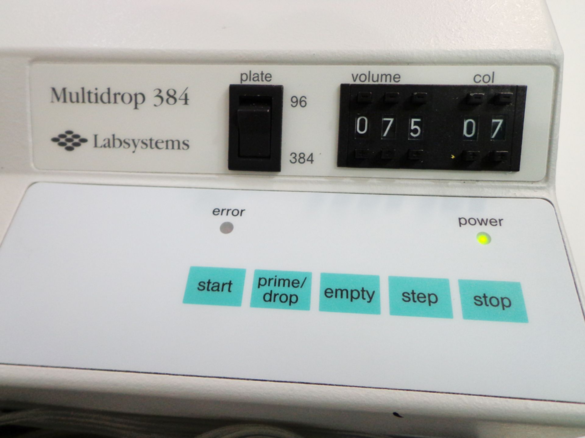 Labsystems Multidrop 384 Reagent Dispenser Type 832, S/N 832002-875 - Image 4 of 6