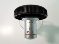 Leica N Plan 5x/0.12 PH 0 Microscope Objective Lens, S/N 123KH/02
