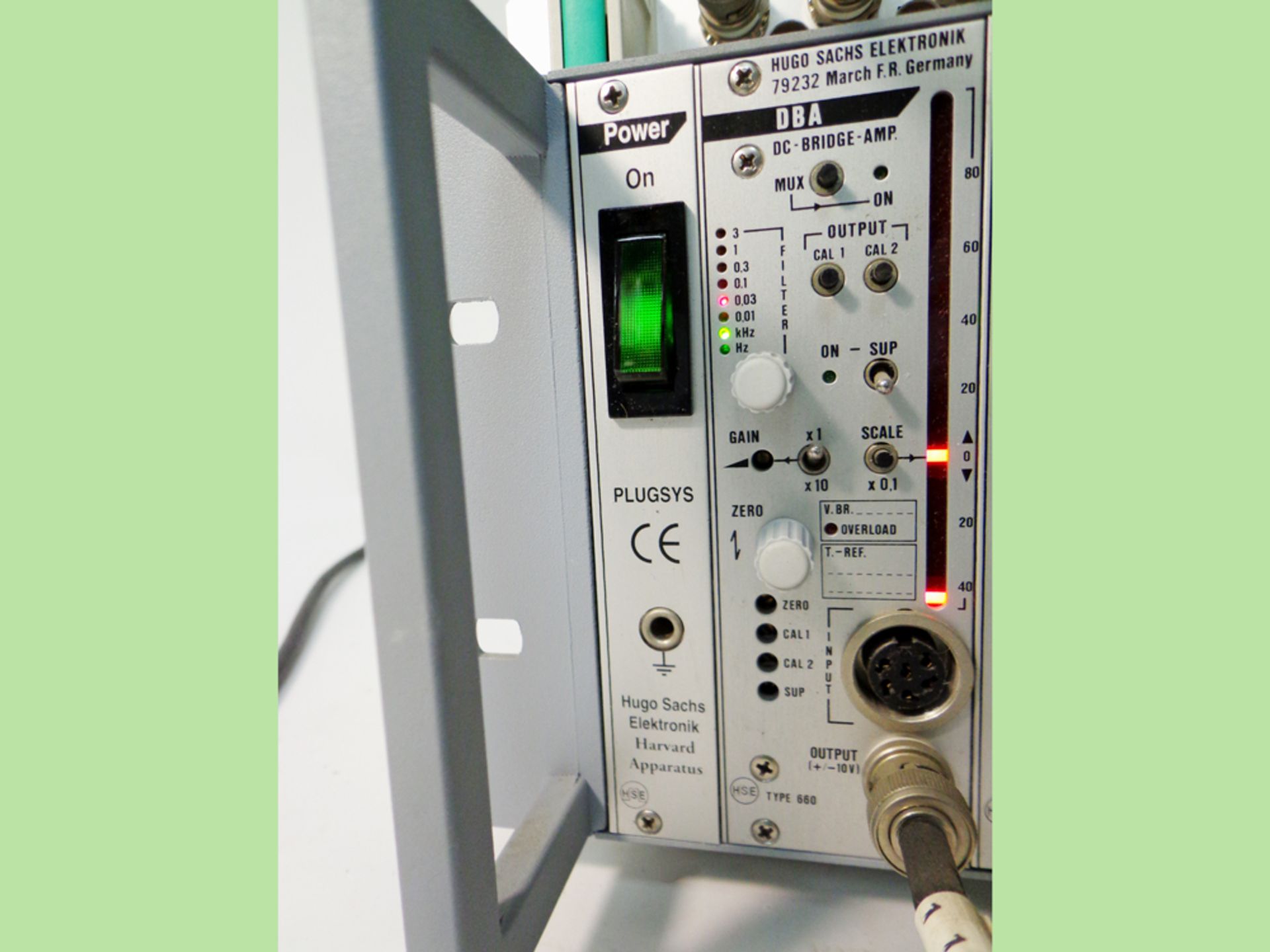 Hugo Sachs Elektronik Basic DBA 660 Amplifier System, S/N 02539 - Image 6 of 10