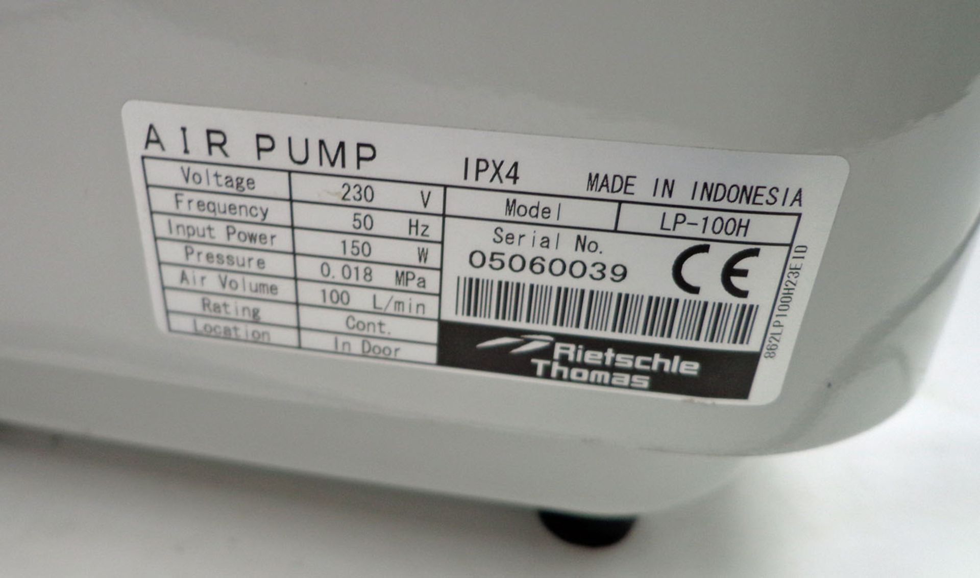 Rietschle Thomas LP-100H pump - Image 3 of 3