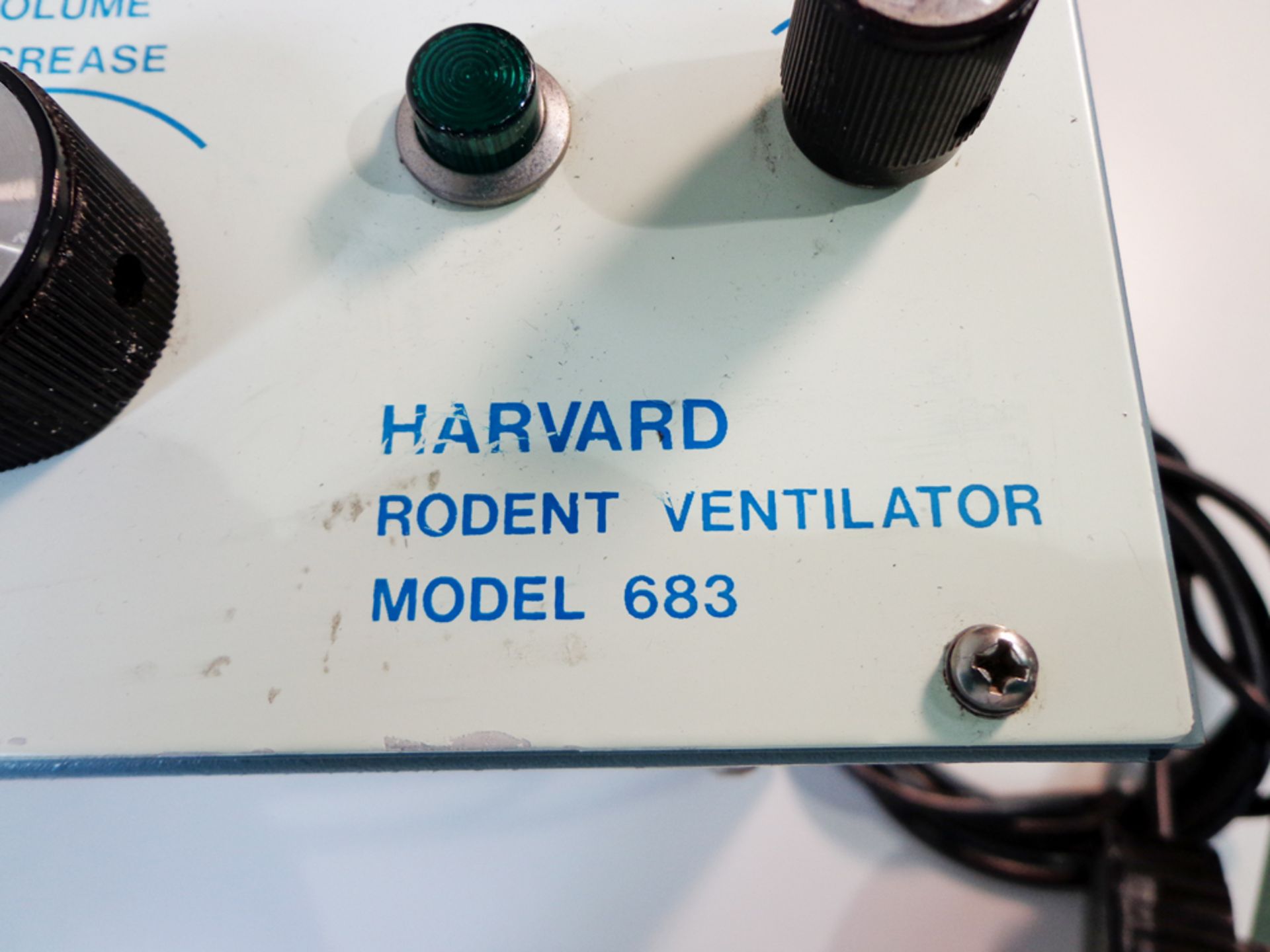 Harvard 683 Small Animal Ventilator , Model 55-3438, S/N A-46248 - Image 5 of 5