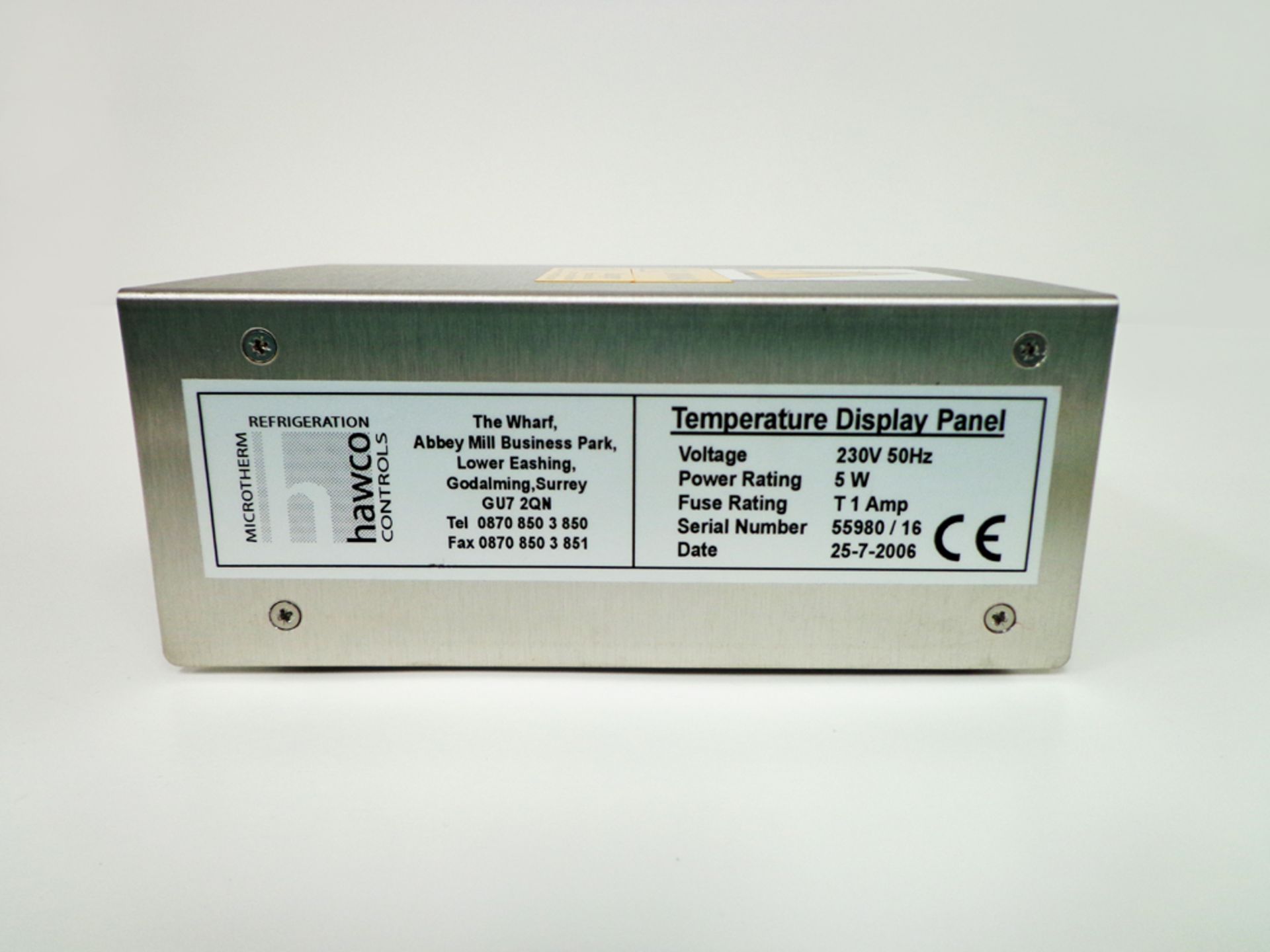 Hawco Temperature Display Panel - JUMO CL C8 Digital Indicator 701531, S/N 55980/16 - Image 5 of 5