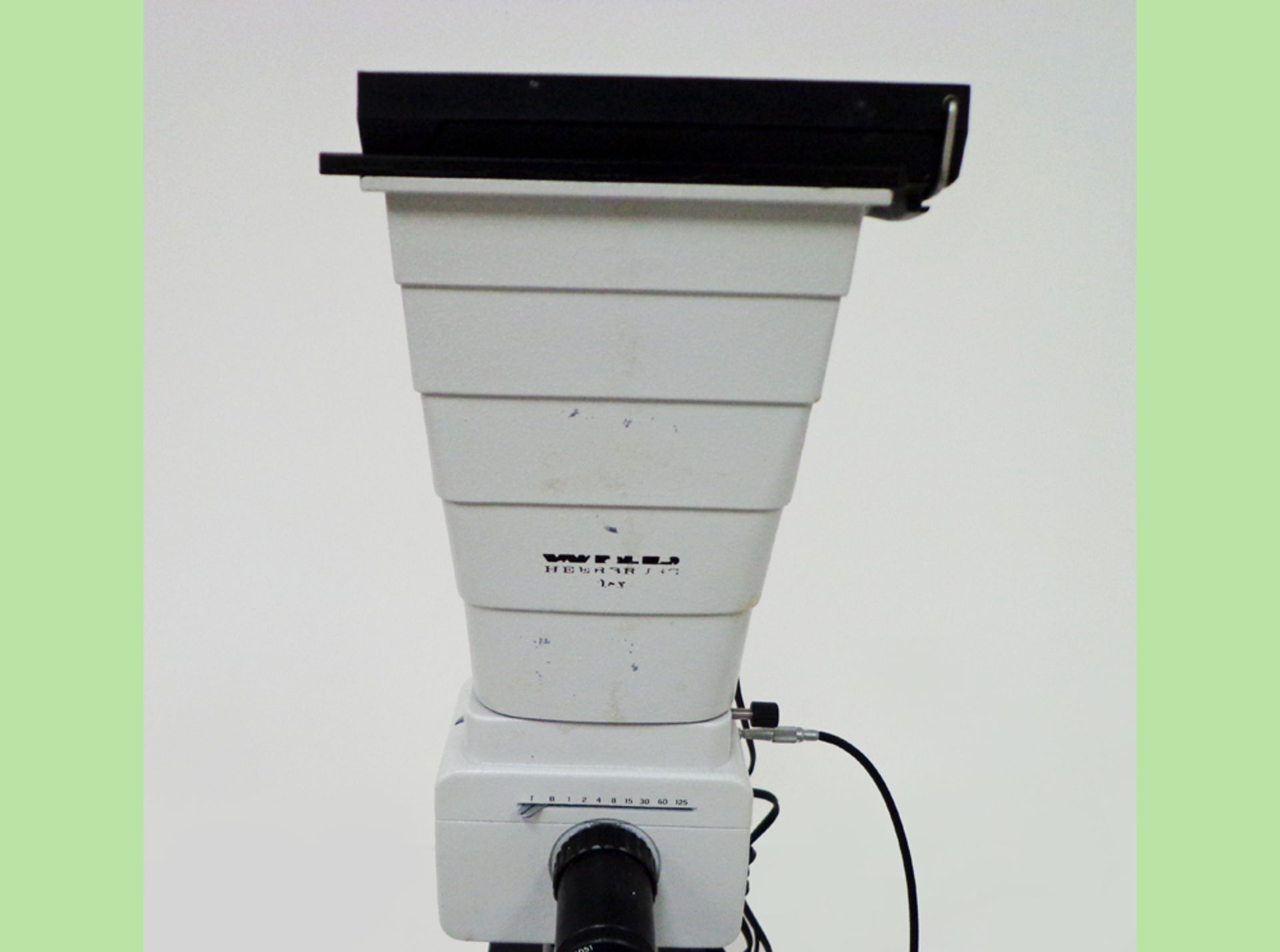 Leitz Diavert Phase Contrast Inverted Binocular Microscope with Wild (polaroid) MP511 Camera with - Image 11 of 17