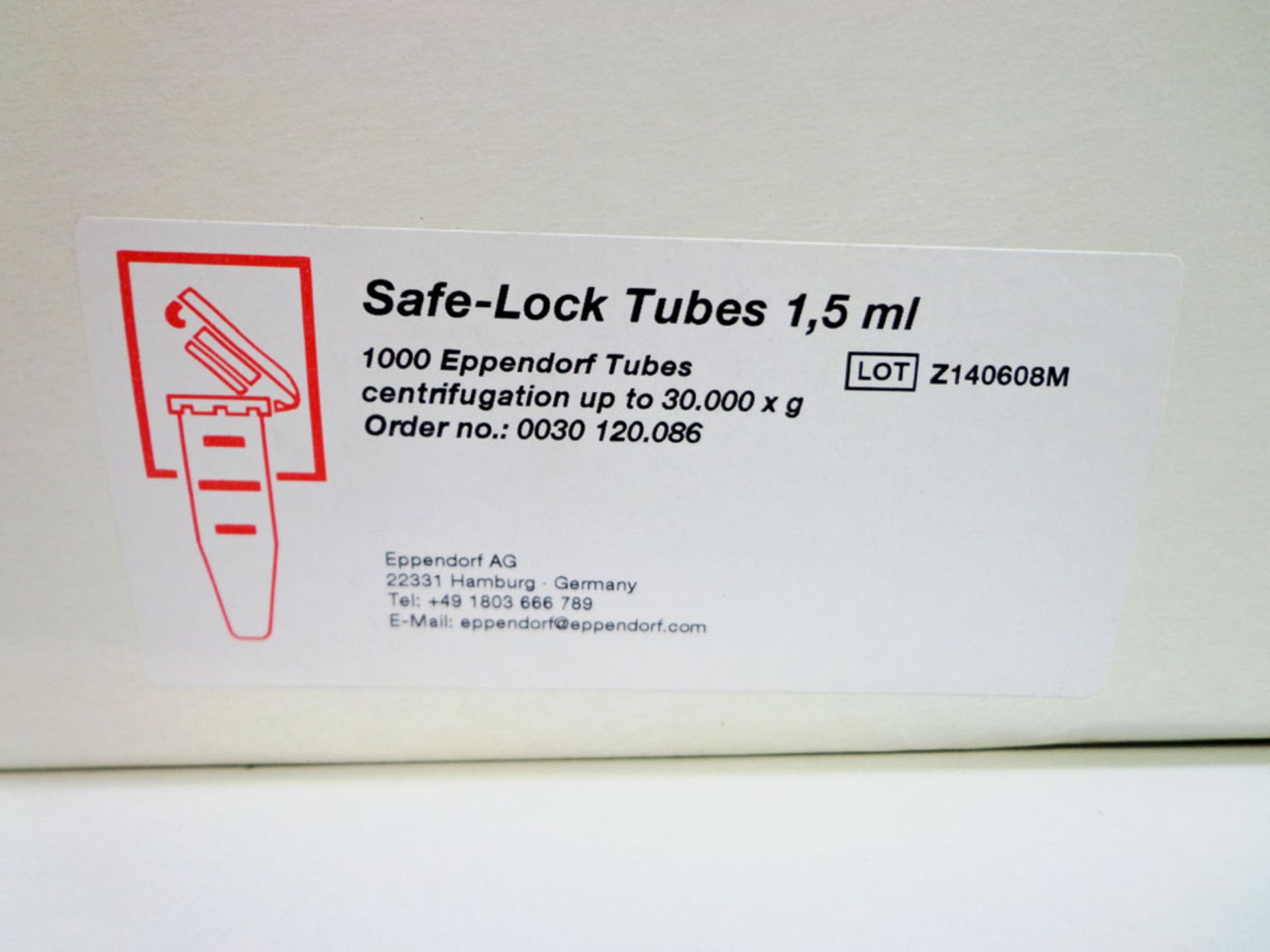 Eppendorf Safe-Lock microcentrifuge tubes, 0030 120.086. Box of 1000 pcs. - Image 4 of 4