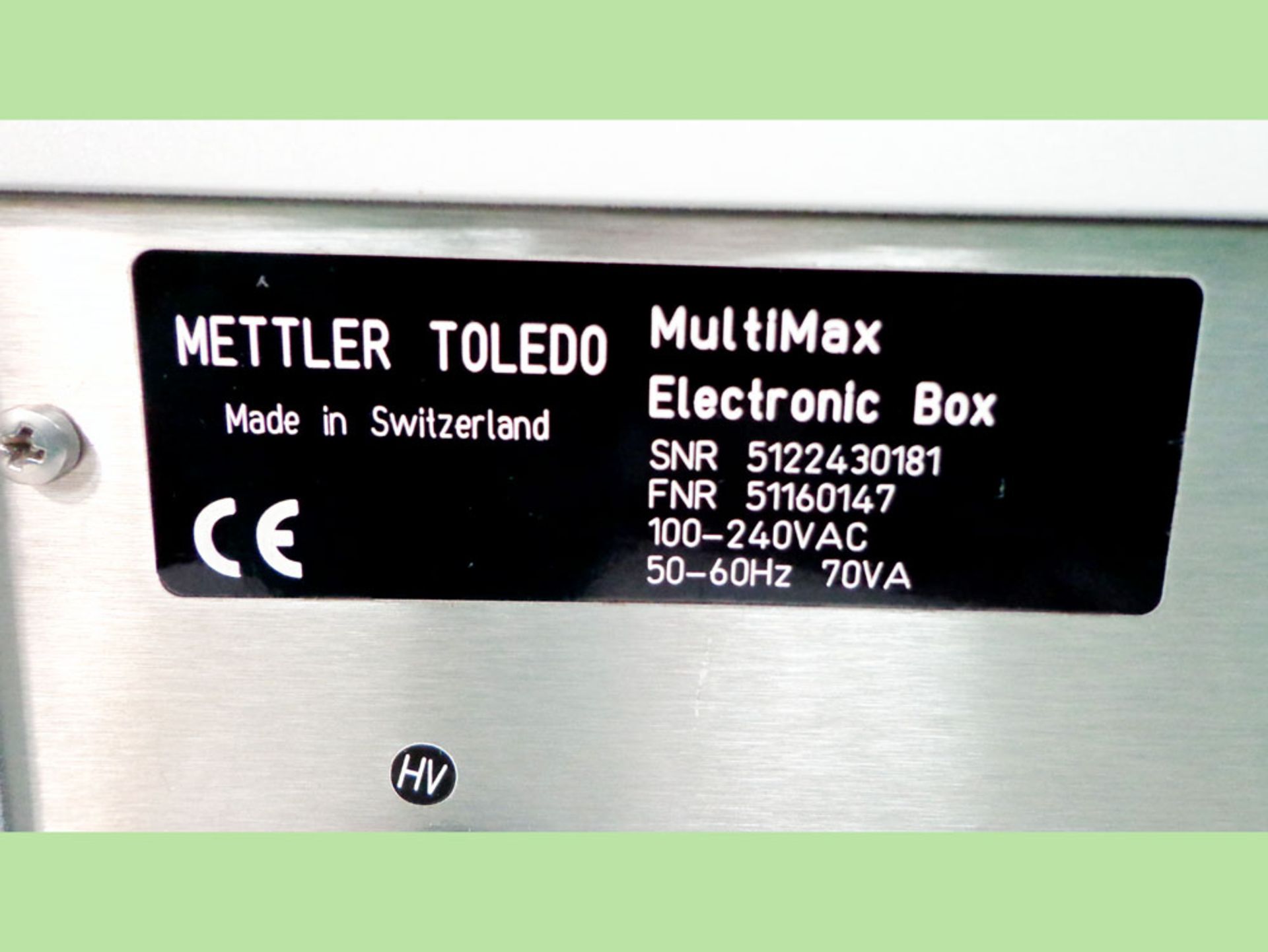 Mettler Toledo MultiMax Components, Electronic Box 51160147, 240 VAC, 70 VA, S/N 5122430181 - Image 5 of 5