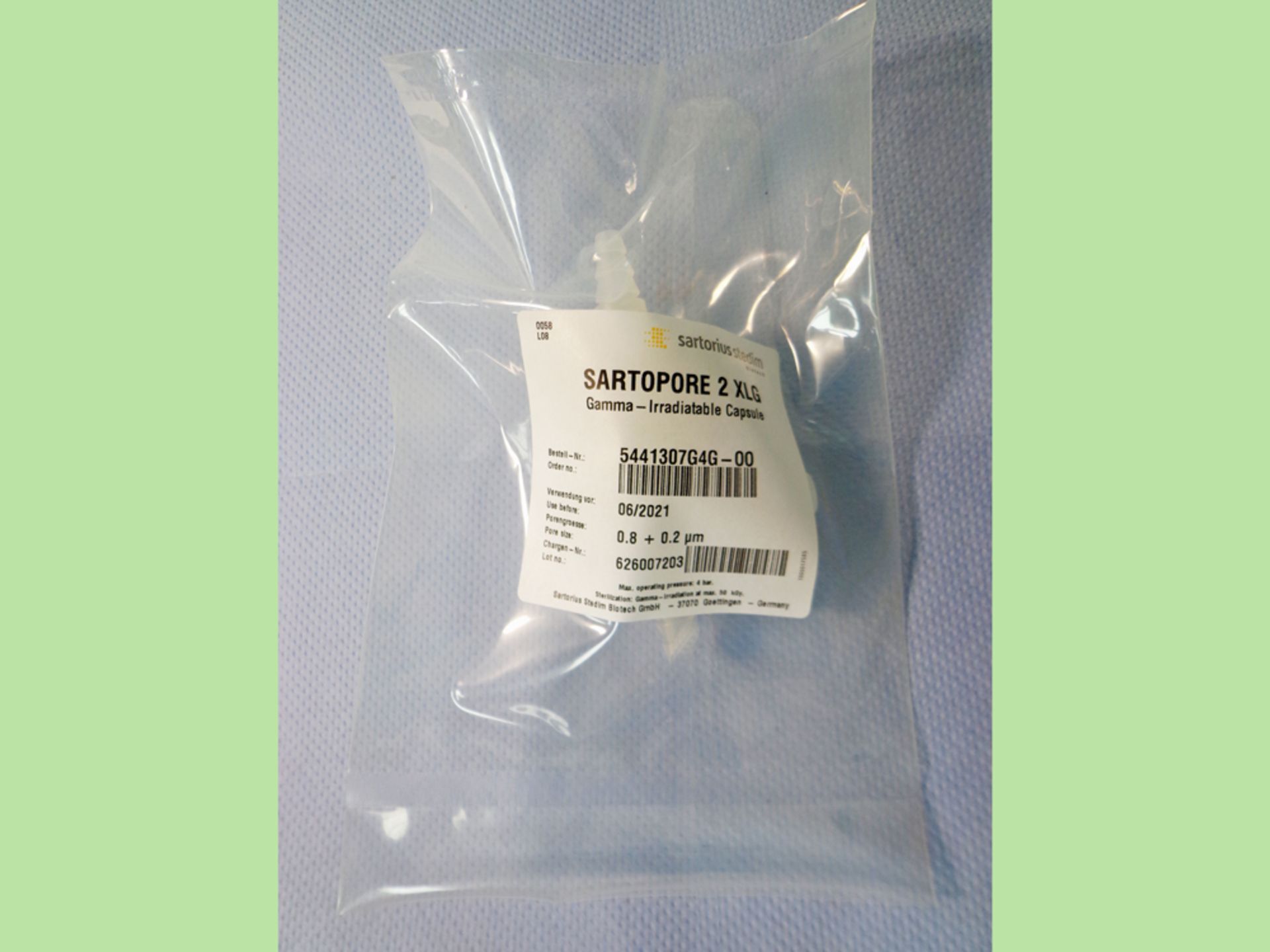 Sartorius Sartopore 2 XLG Gamma-Irradiatable Capsule. Pore size: 0.8 + 0.2 m, 5441307G4G. - Image 2 of 4