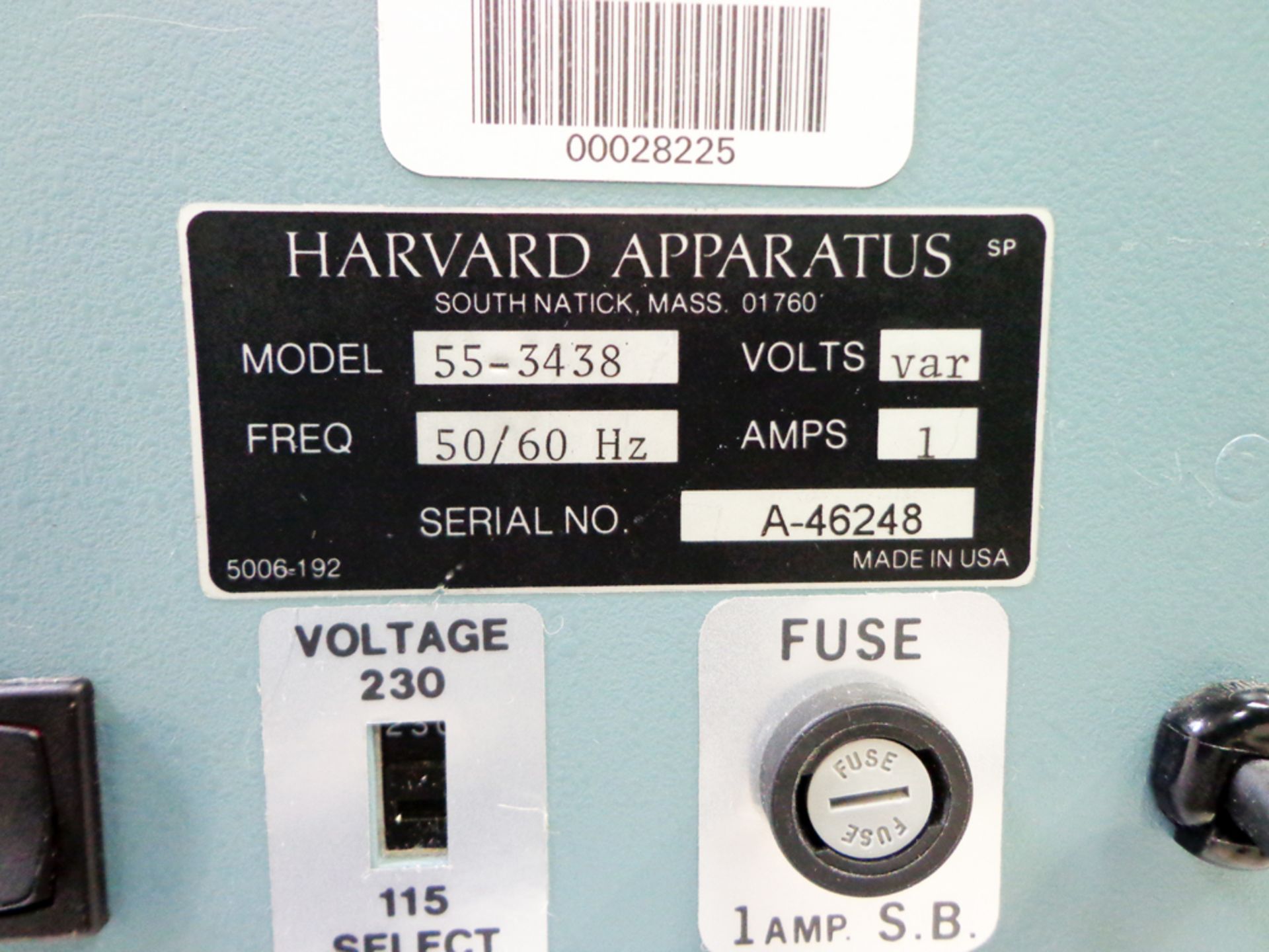 Harvard 683 Small Animal Ventilator , Model 55-3438, S/N A-46248 - Image 4 of 5