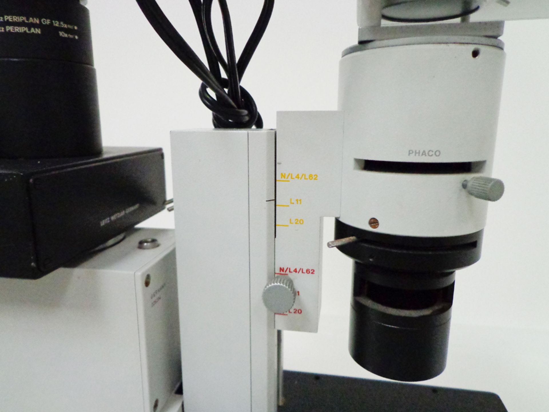 Leitz Diavert Phase Contrast Inverted Binocular Microscope with Wild (polaroid) MP511 Camera with - Image 2 of 17