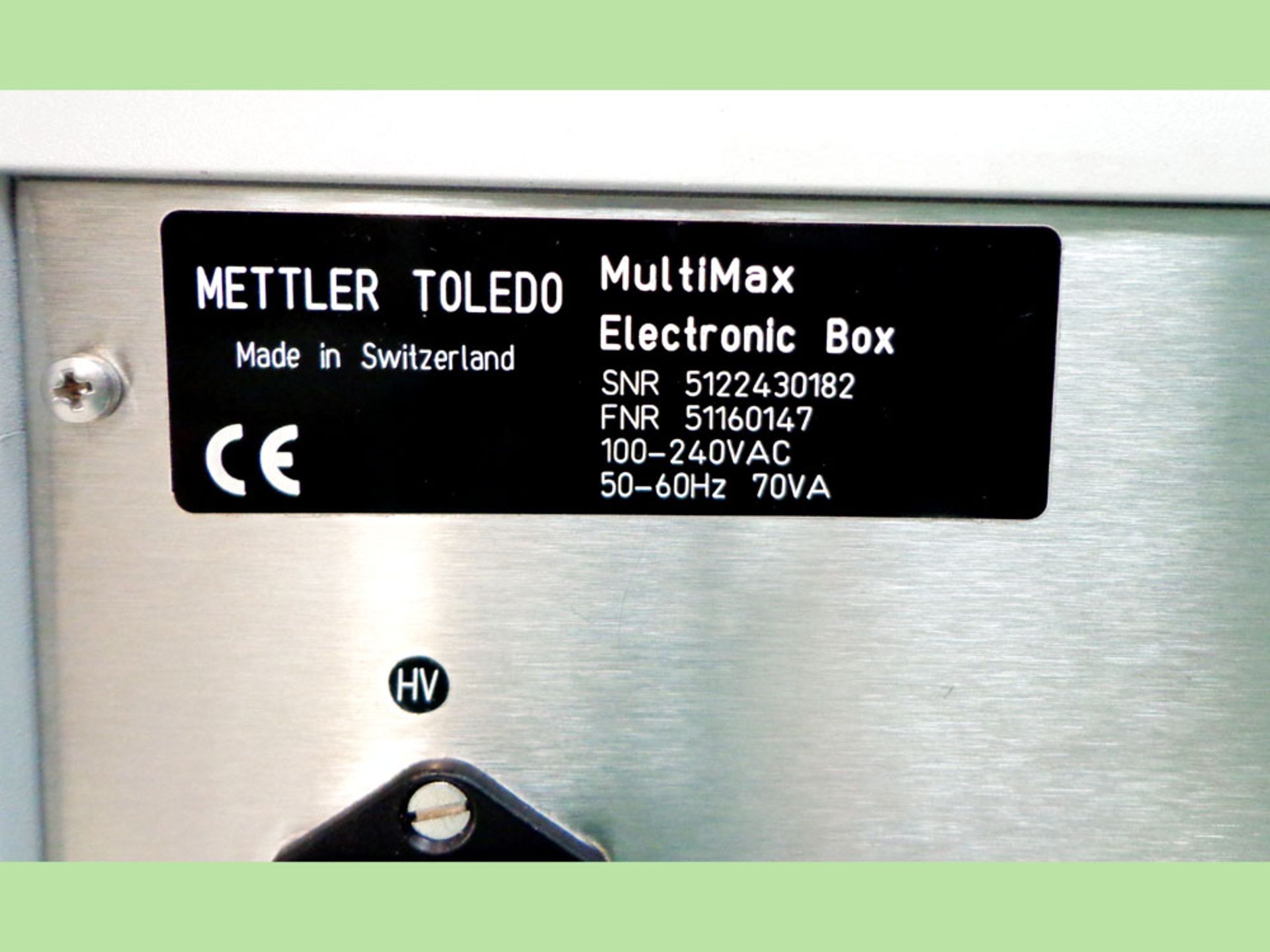 Mettler Toledo MultiMax Components, Electronic Box 51160147, 240 VAC, 70 VA, S/N 5122430182 - Image 5 of 5