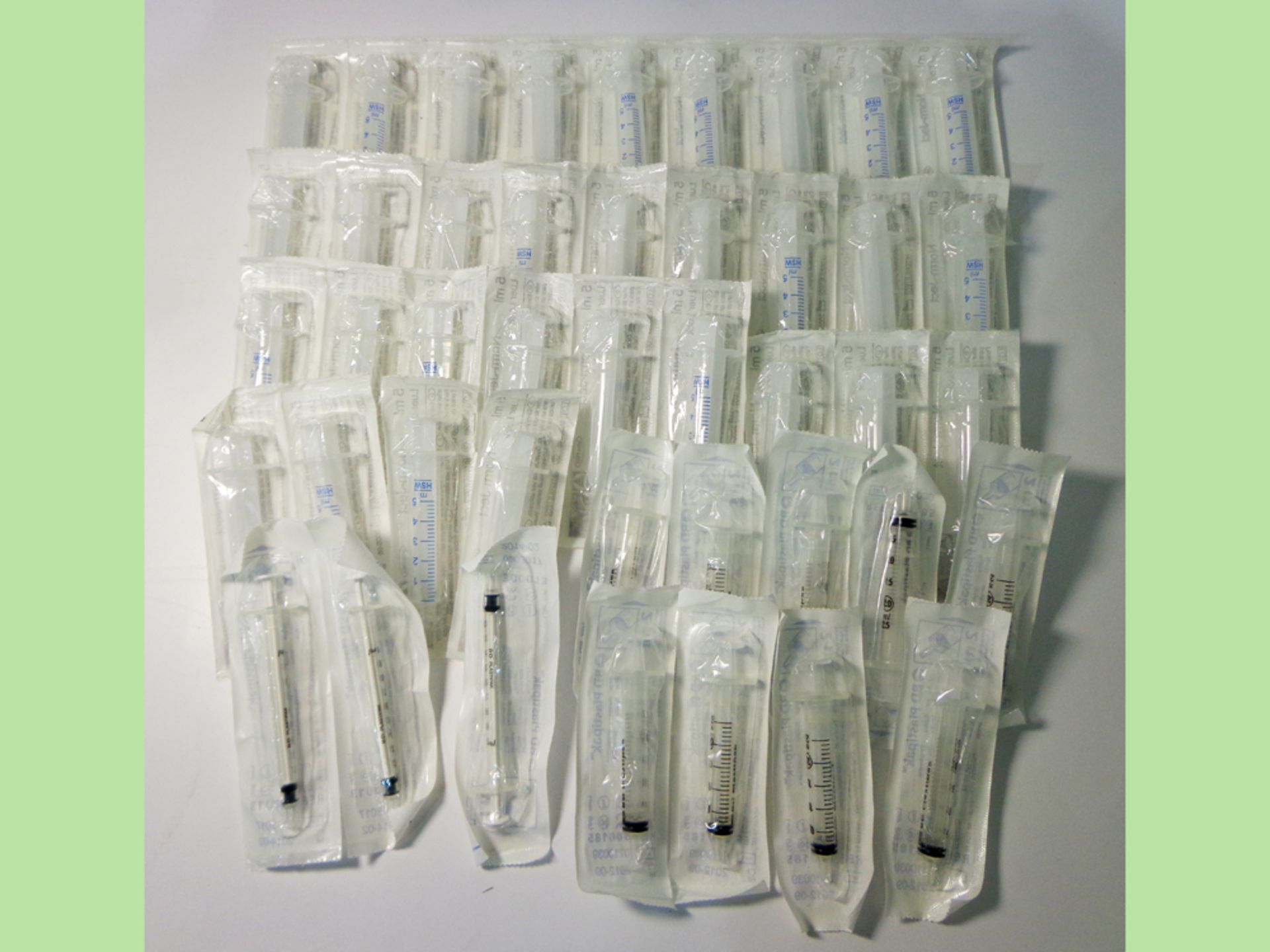 BD Plastipak Syringes, Assorted Sizes.