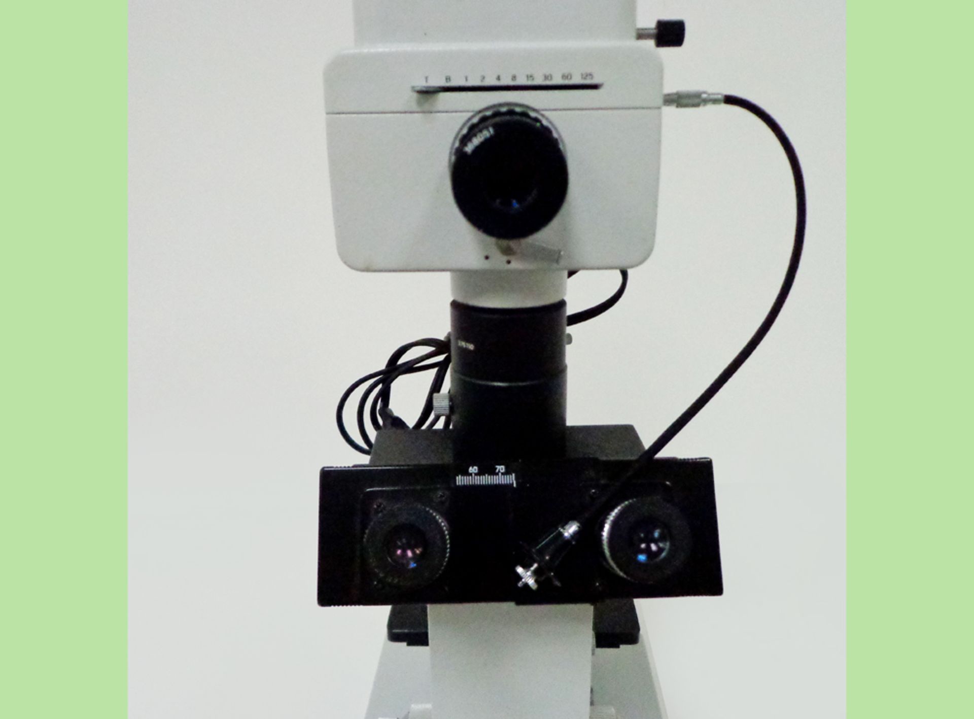 Leitz Diavert Phase Contrast Inverted Binocular Microscope with Wild (polaroid) MP511 Camera with - Image 12 of 17