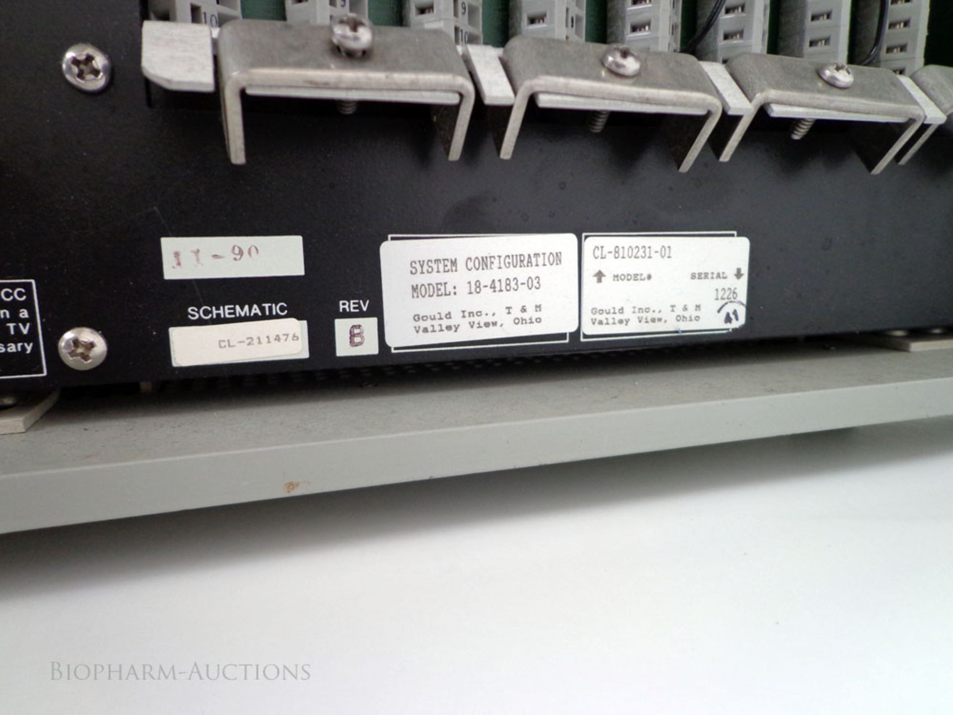 GOULD 5900 Signal Conditioner CageCL-810231-01, S/N 1226. P/N CL-810231-01. - Image 2 of 2