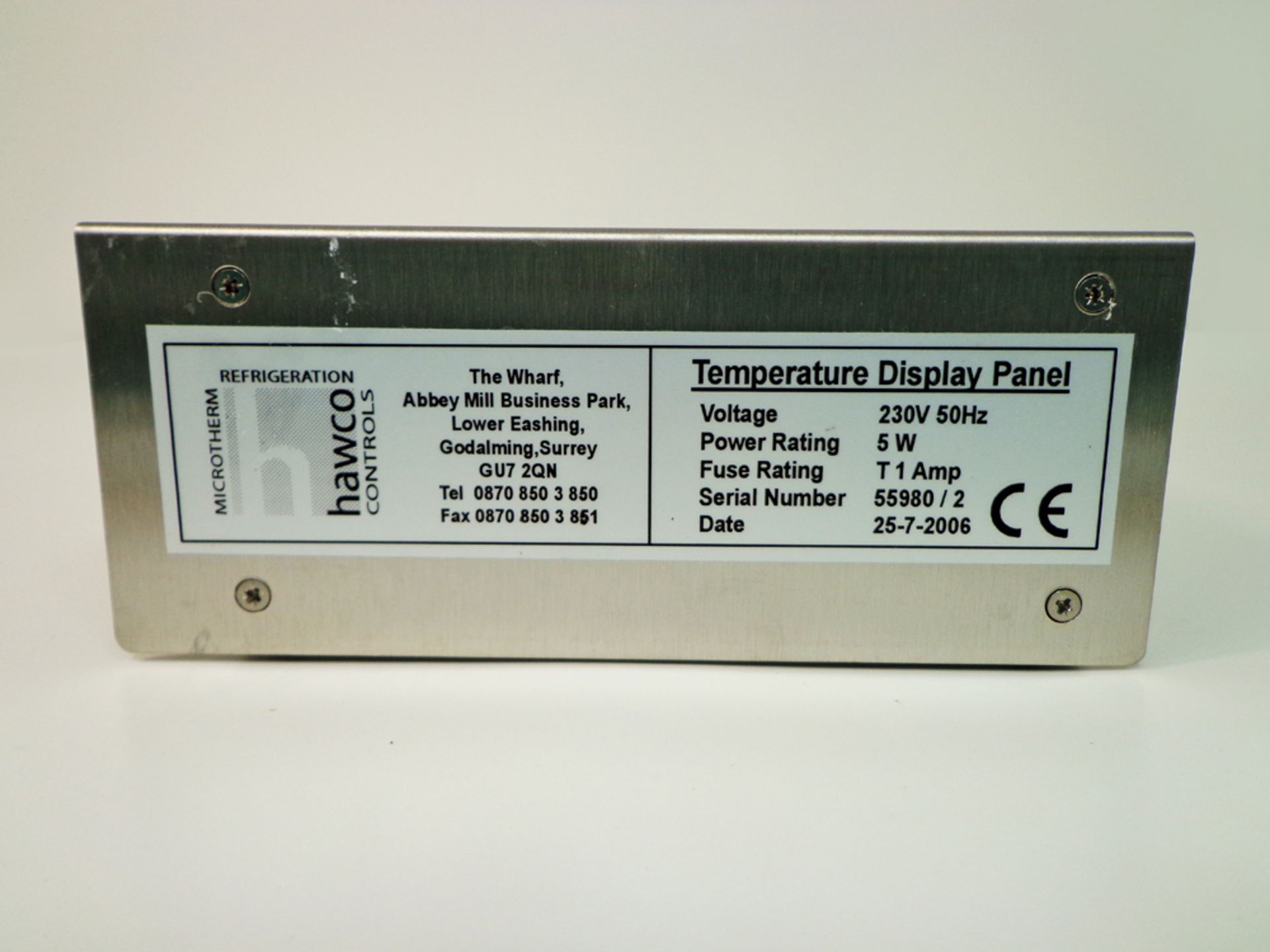 Hawco Temperature Display Panel - JUMO CL C8 Digital Indicator 701531, S/N 55980/2 - Image 4 of 5