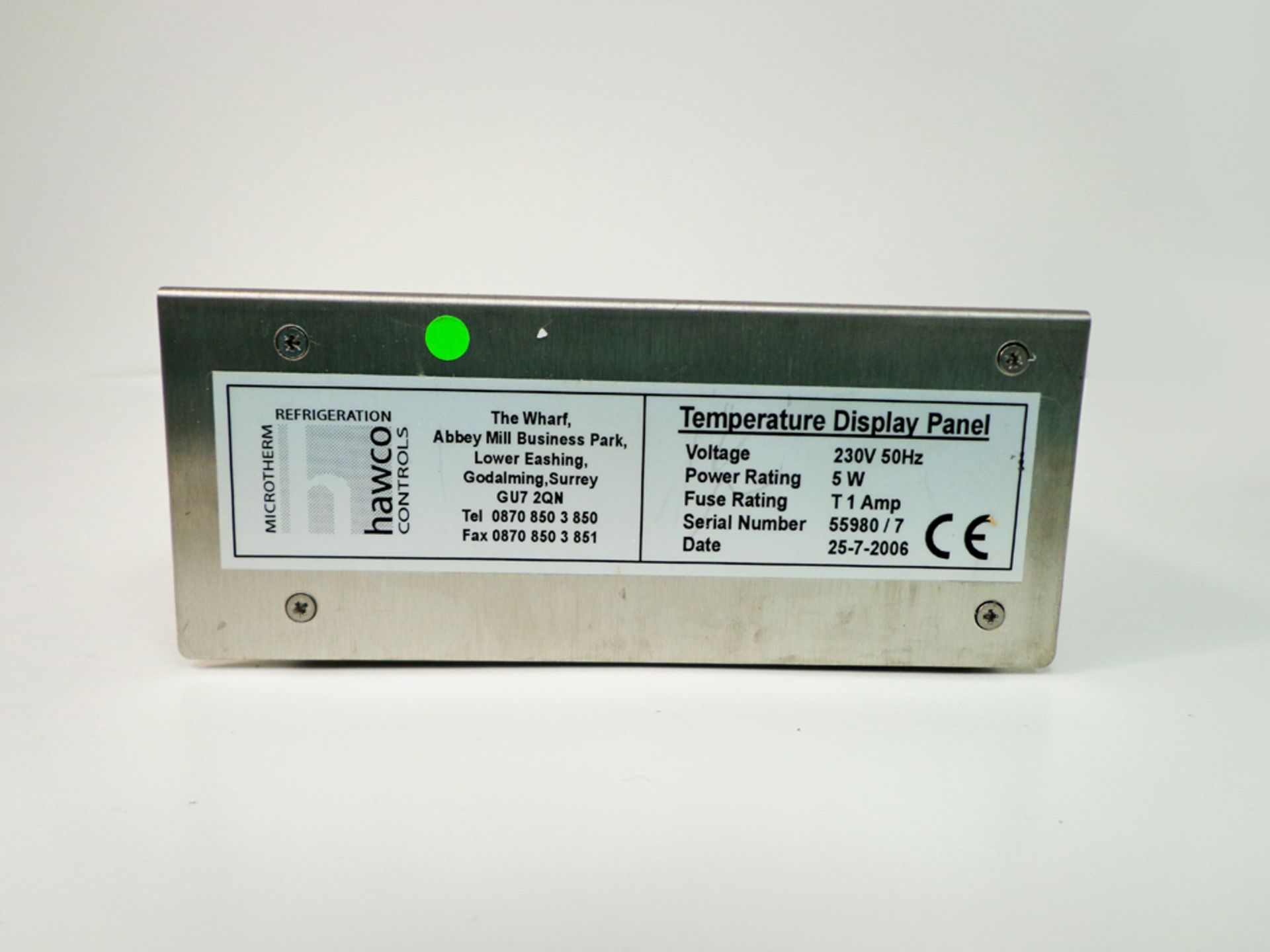 Hawco Temperature Display Panel - JUMO CL C8 Digital Indicator 701531, S/N 55980/7 - Image 3 of 4