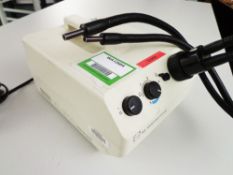 Schott KL1500 Electronic Cold Light Source with Twin Goose Neck Fiber Optic Illuminator.