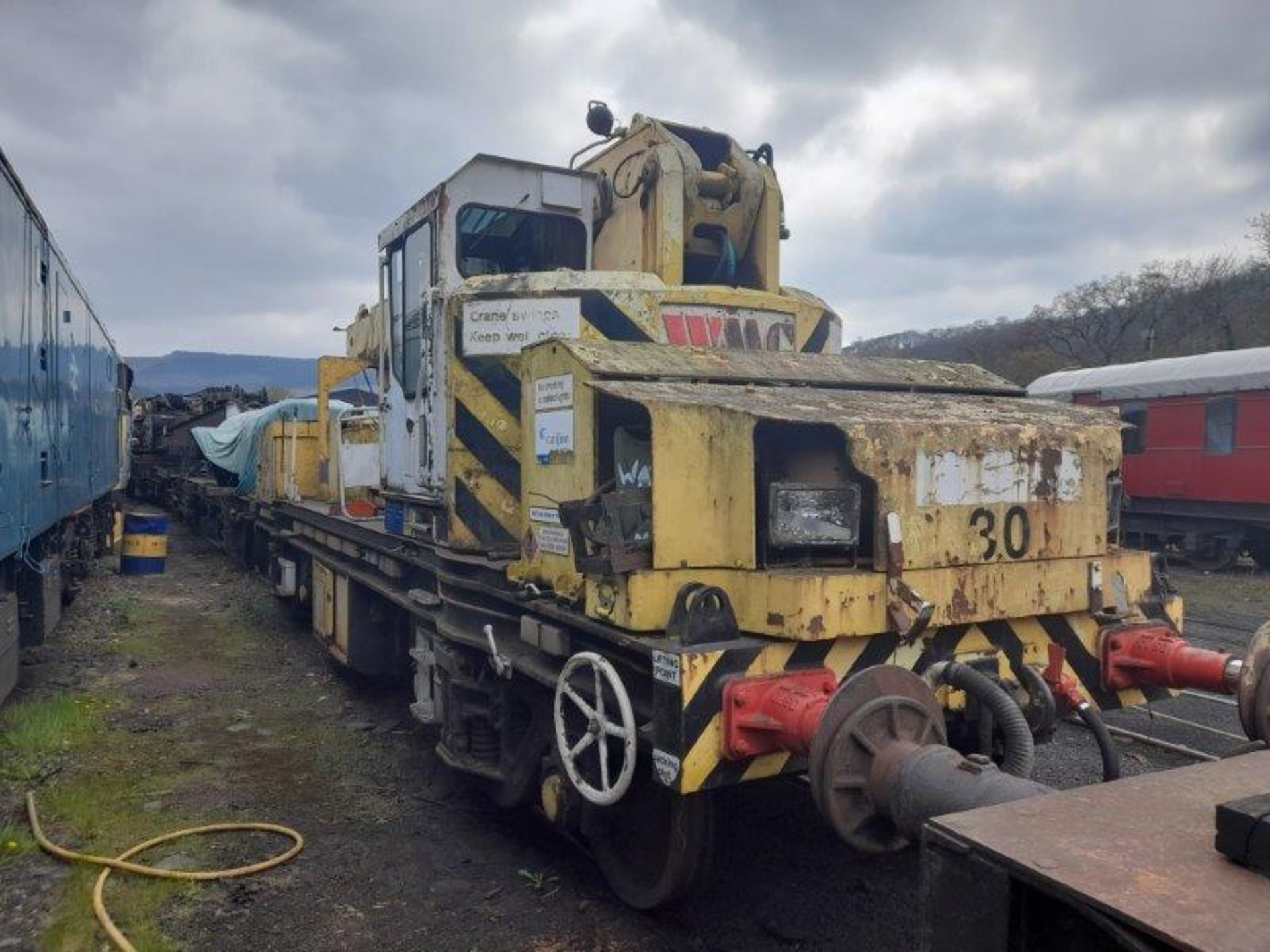 Plasser Thurer type GPC 12/6 12-tonne general purpose rail crane. Serial no.103-28 (1981) (Advised - Image 5 of 10