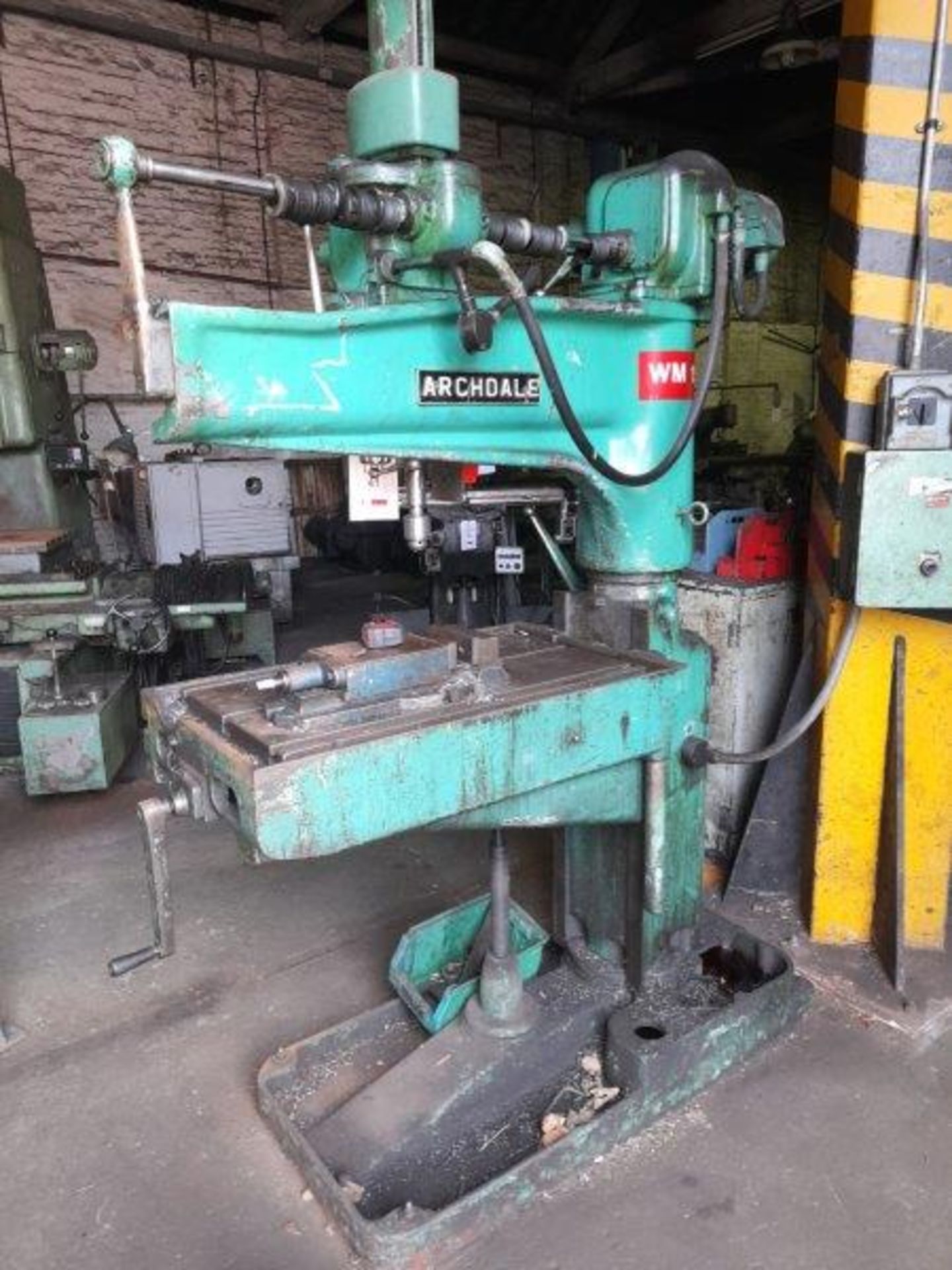 Archdale WM 15 radial arm drill, Serial No: RD13948, 32" x 18.3" table size.(Please note: this lot