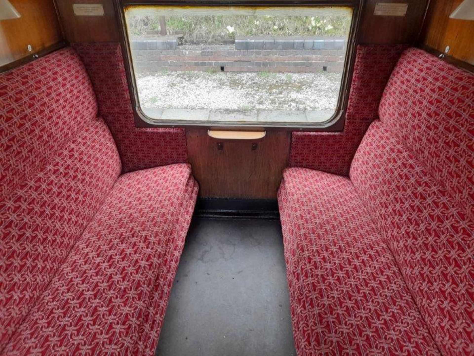 BR Mark 1 type BSK coach, no. E34537, 32-seats in red/blue moquette, 1 x WC, carmine and cream - Image 11 of 17