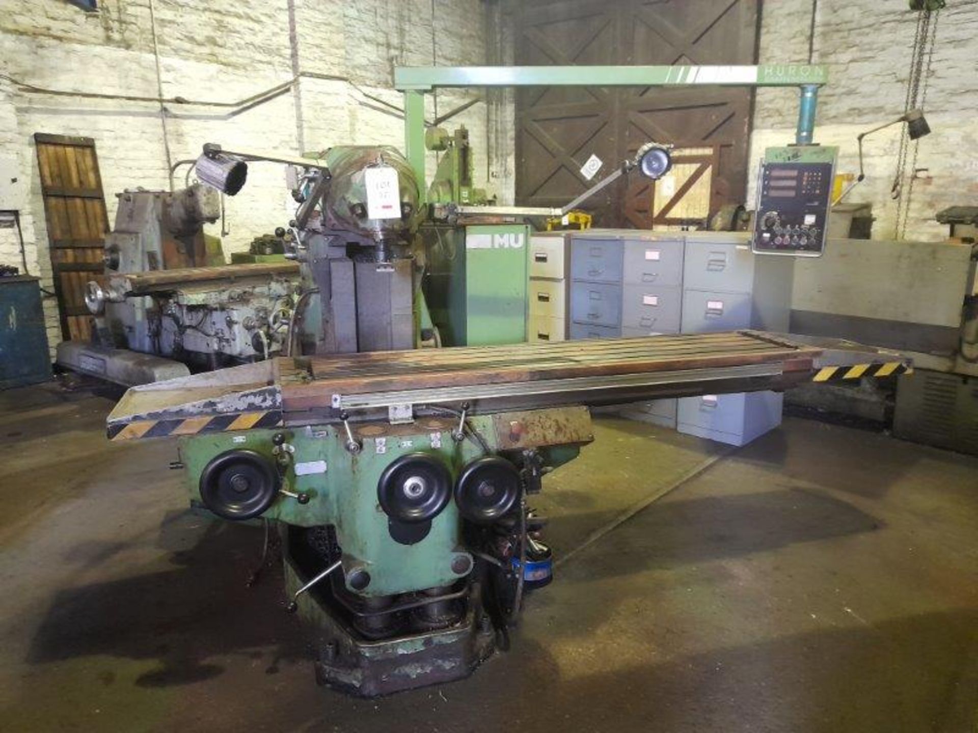 Huron Graffenstanden MU.6 universal milling machine, Serial No: 900709, table size 2000mm x 460mm