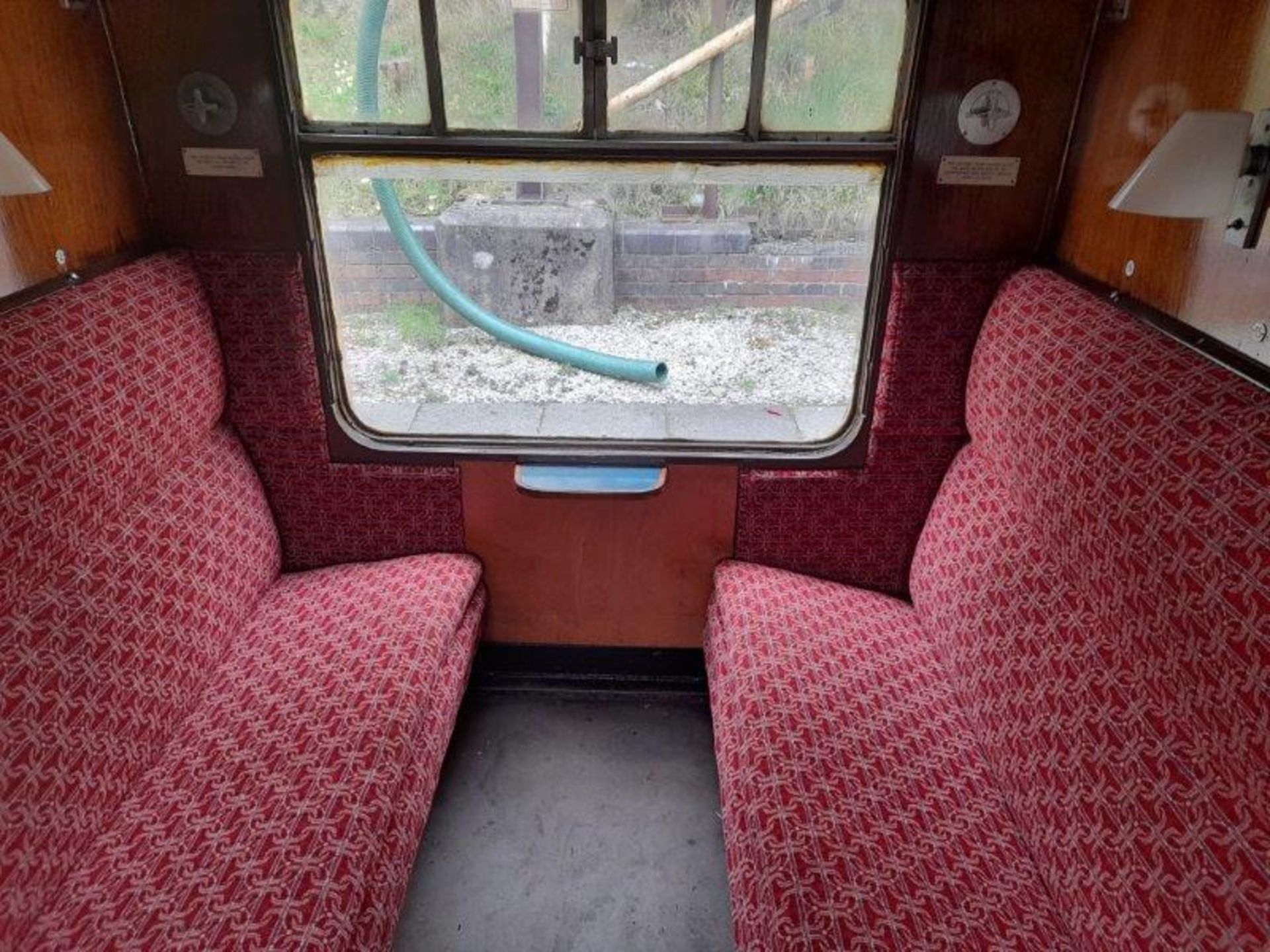 BR Mark 1 type BSK coach, no. E34537, 32-seats in red/blue moquette, 1 x WC, carmine and cream - Image 10 of 17