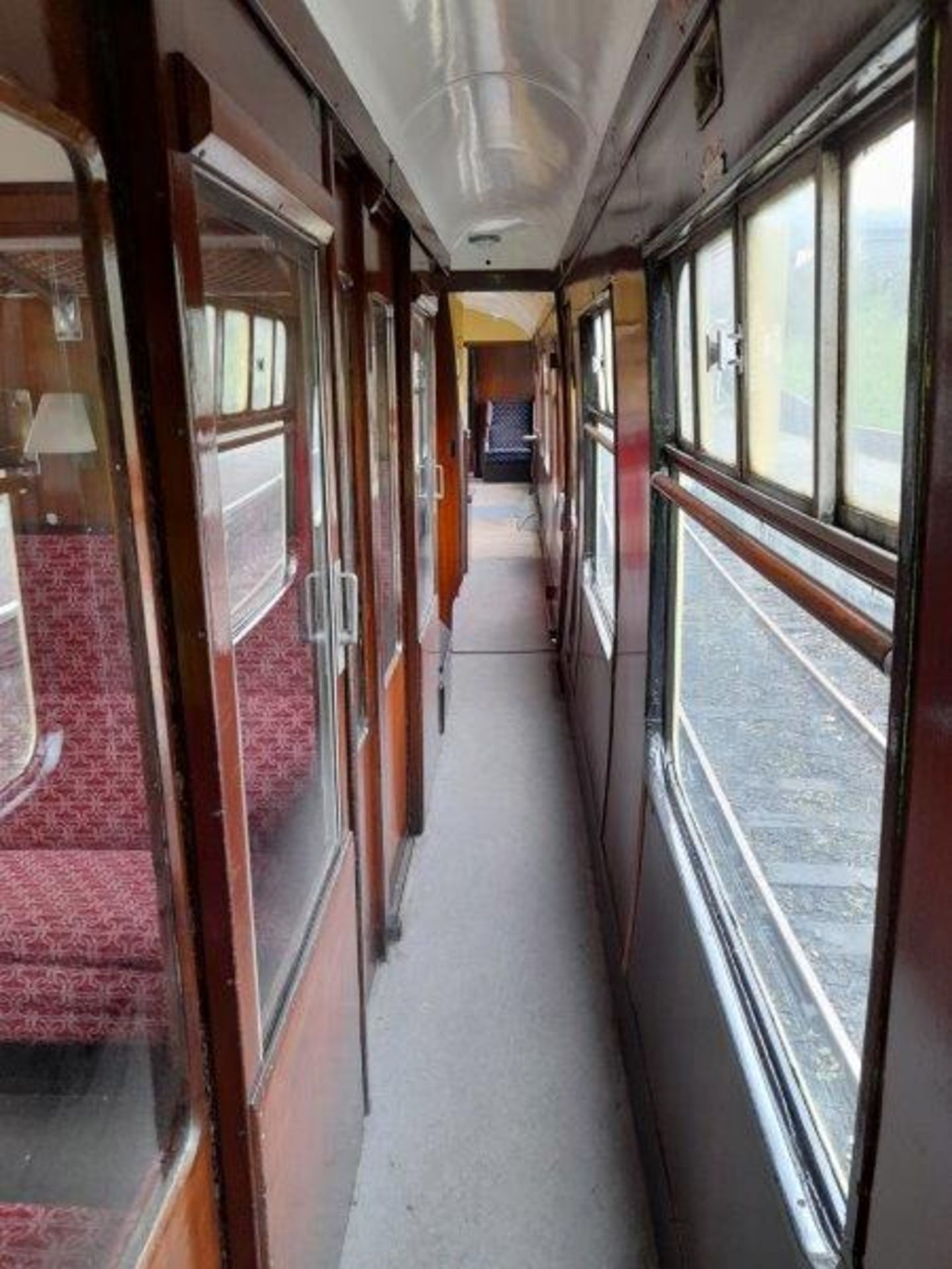 BR Mark 1 type BSK coach, no. E34537, 32-seats in red/blue moquette, 1 x WC, carmine and cream - Image 12 of 17