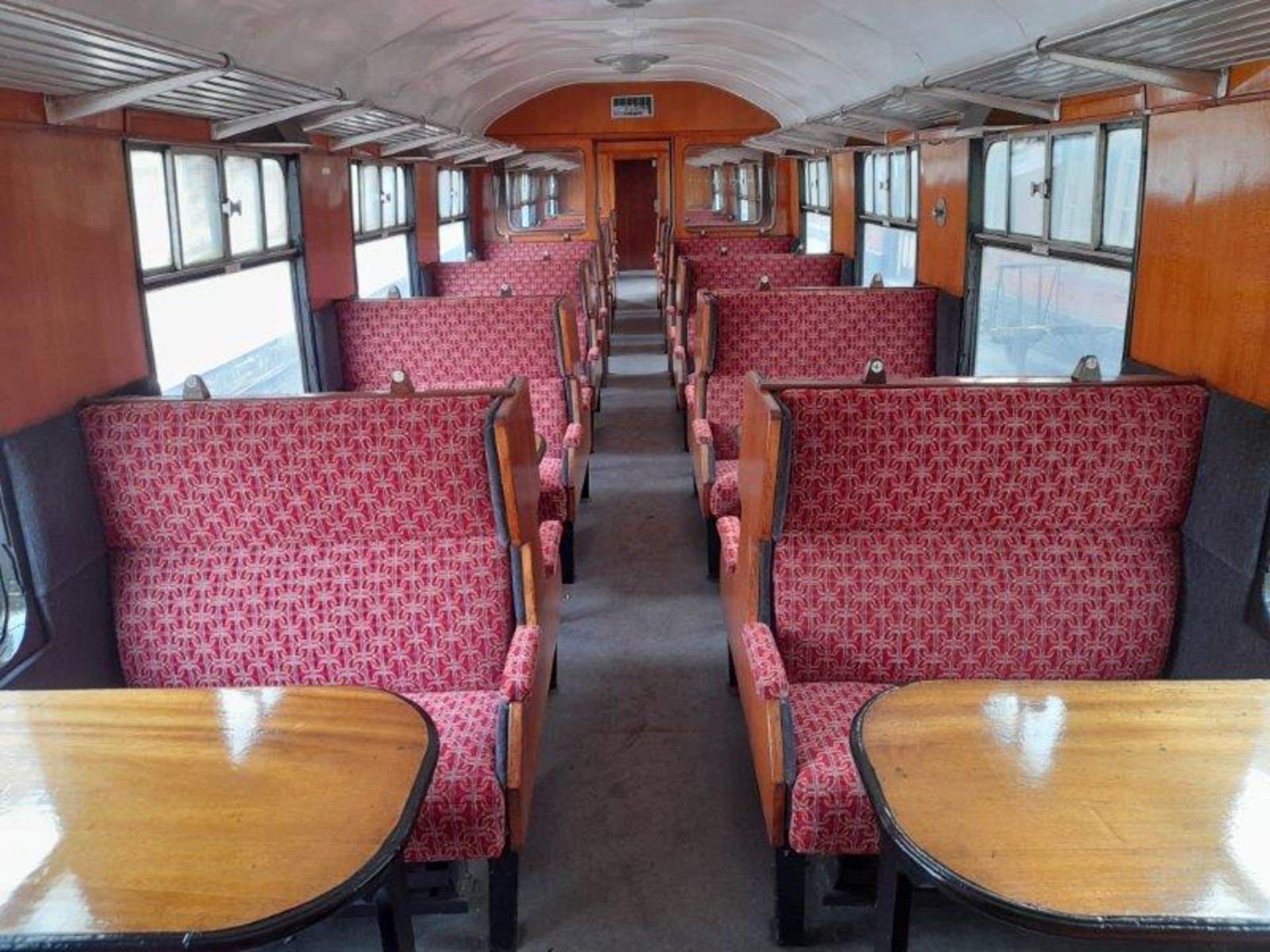 BR Mark 1 type TSO coach, no. M4503, 55-seats and 2 bench seats in red chain link moquette, - Image 9 of 15